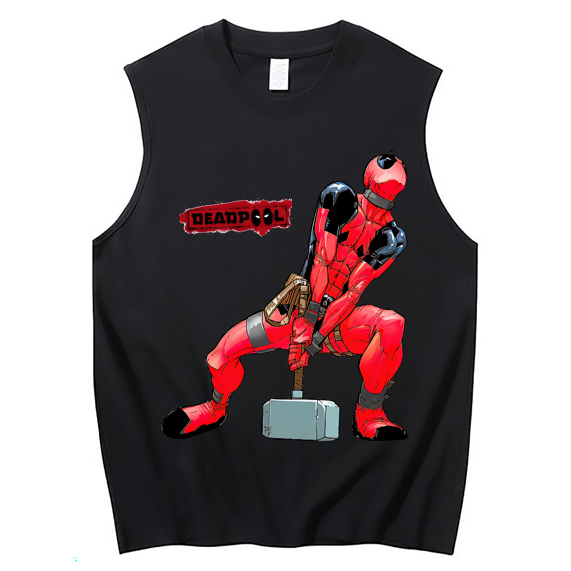 （画像用） Deadpool デッドプール コットン100％タンクトップ（フロントプリント）