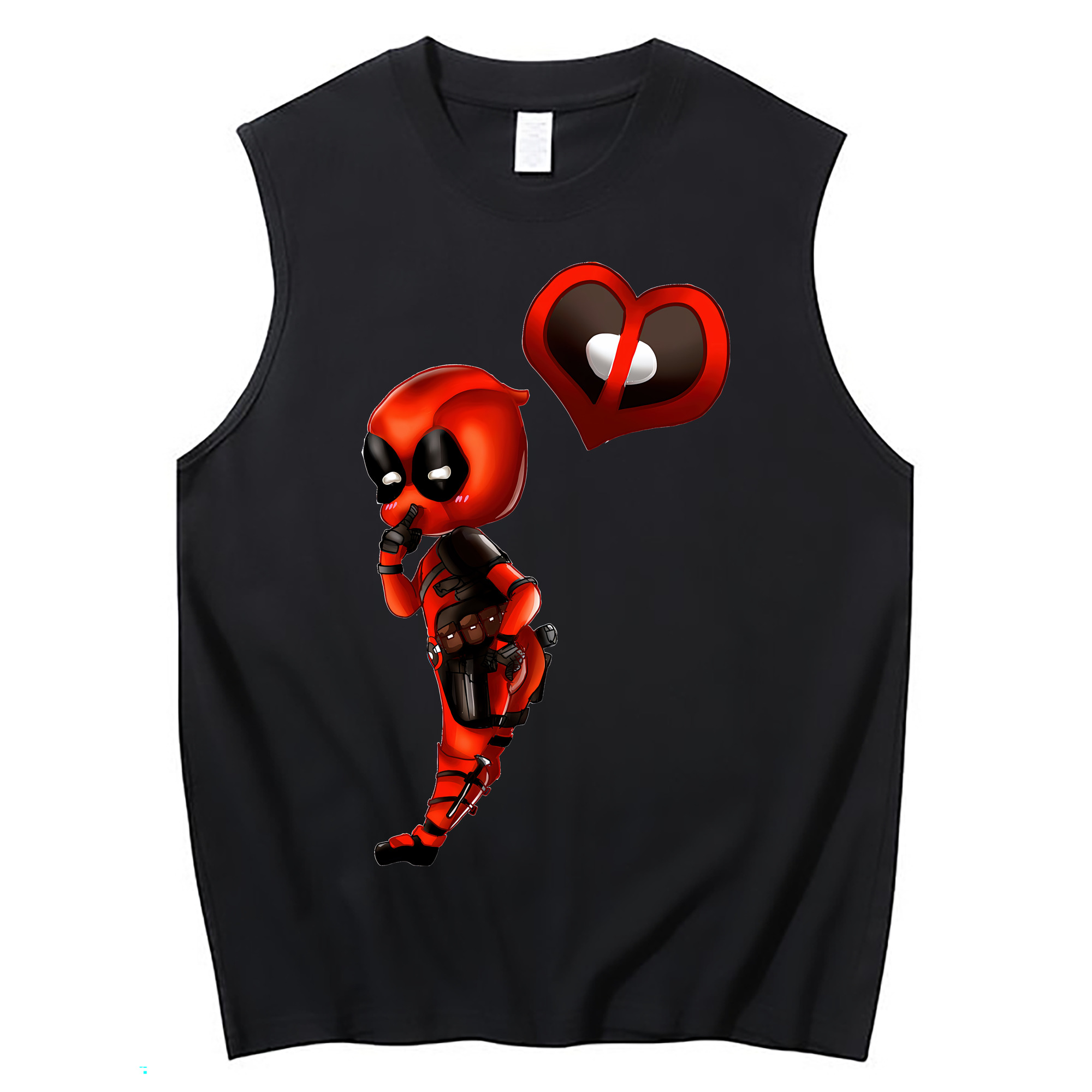 （画像用） Deadpool デッドプール コットン100％タンクトップ（フロントプリント）