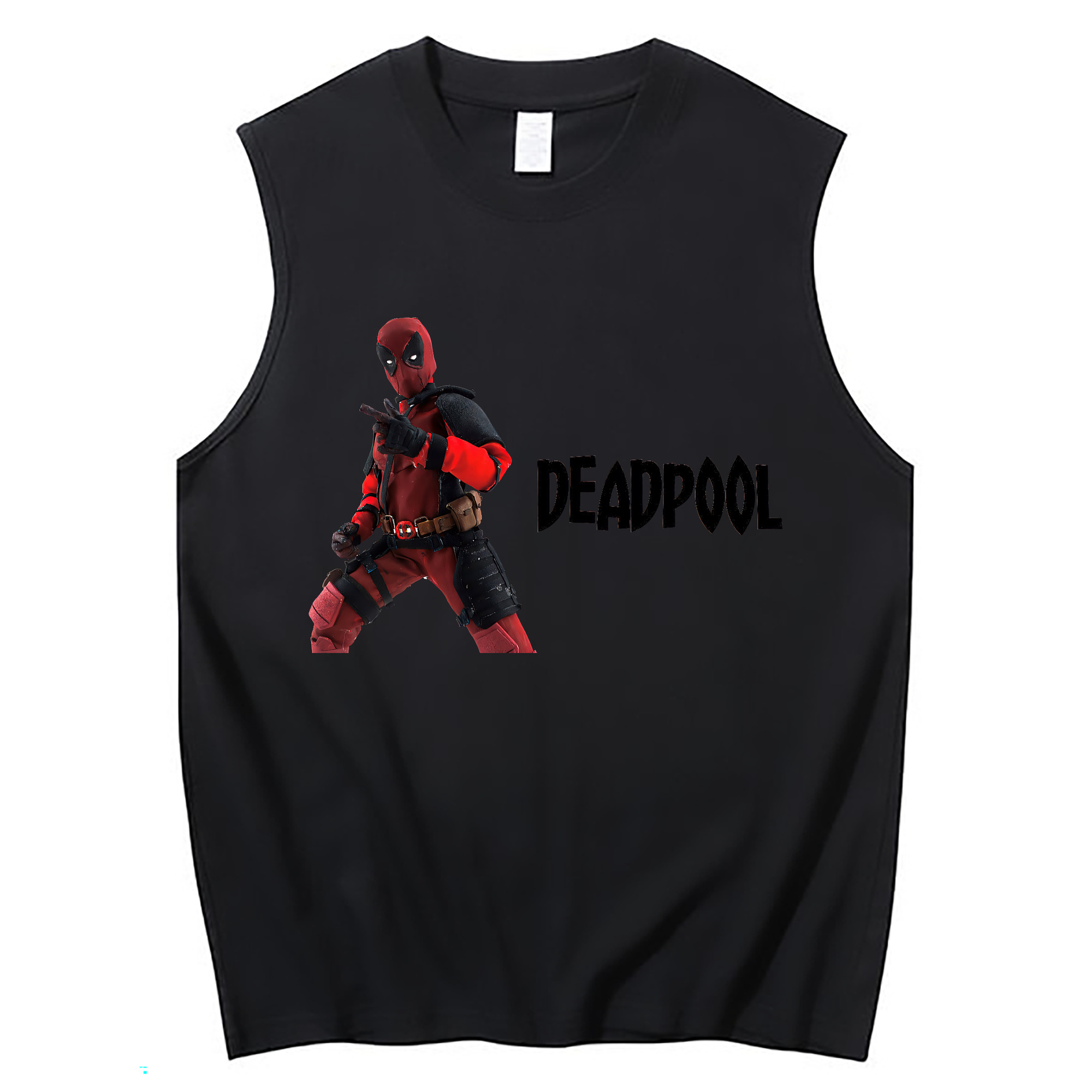 （画像用） Deadpool デッドプール コットン100％タンクトップ（フロントプリント）