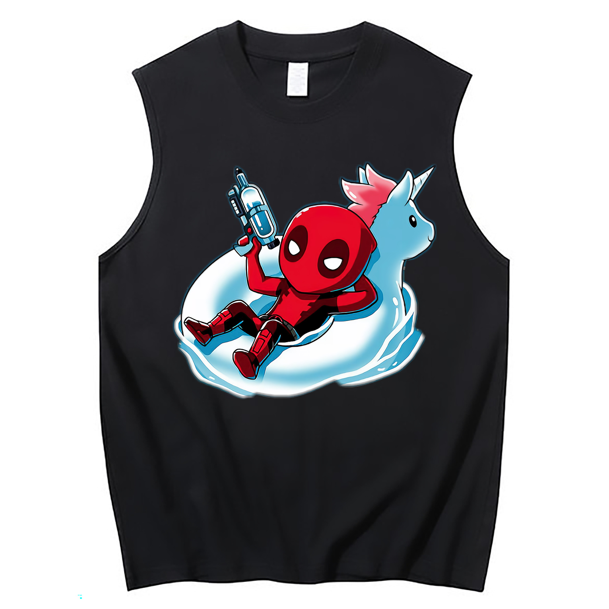 （画像用） Deadpool デッドプール コットン100％タンクトップ（フロントプリント）