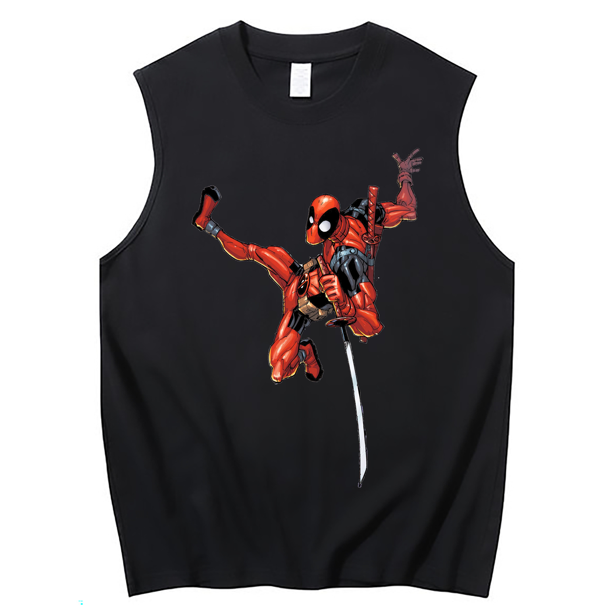 （画像用） Deadpool デッドプール コットン100％タンクトップ（フロントプリント）