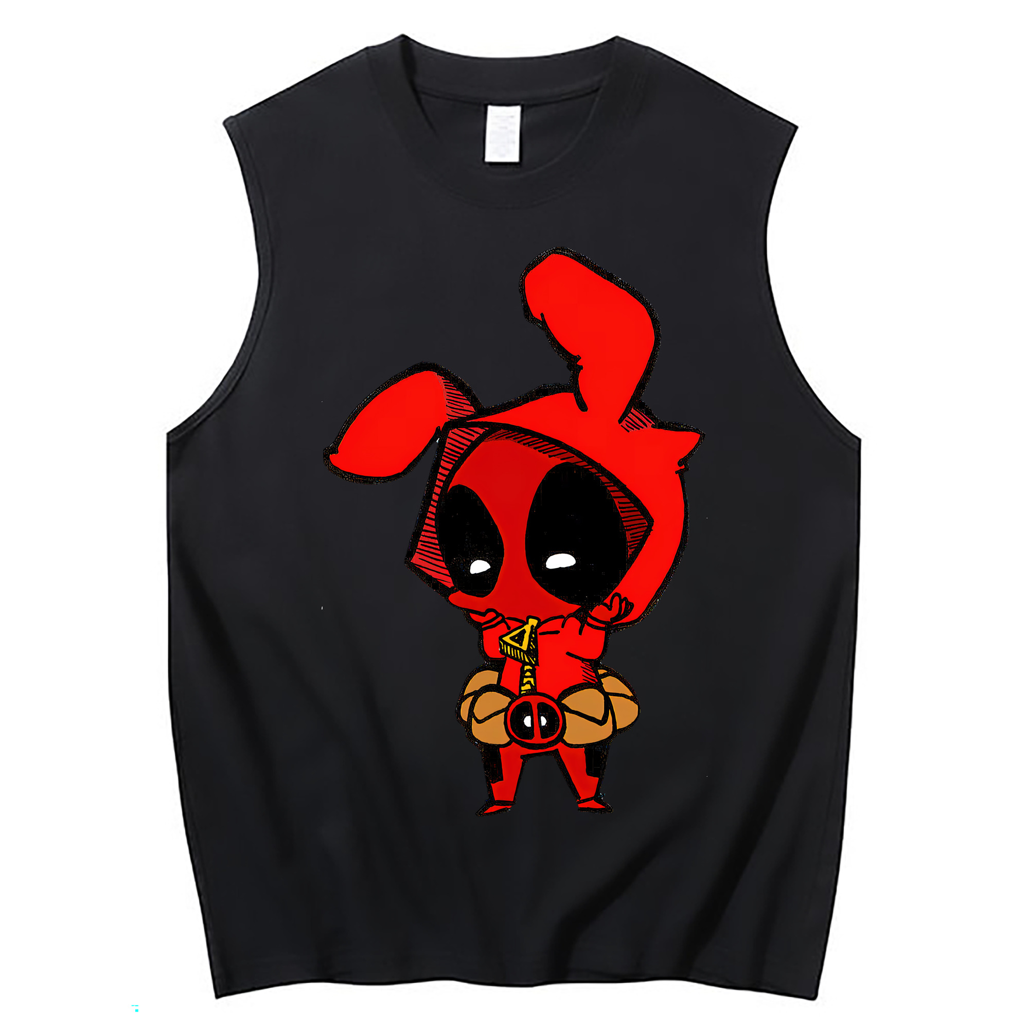 （画像用） Deadpool デッドプール コットン100％タンクトップ（フロントプリント）