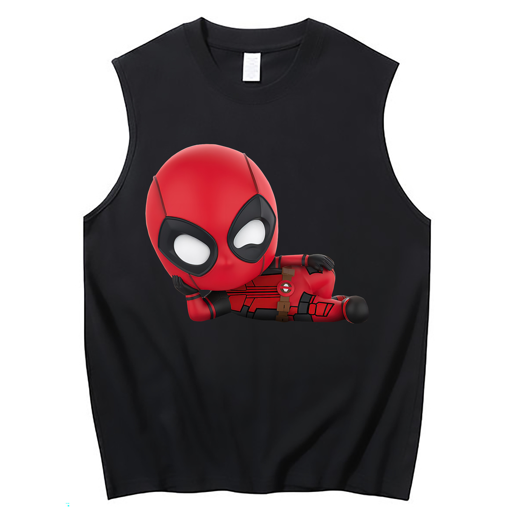 （画像用） Deadpool デッドプール コットン100％タンクトップ（フロントプリント）