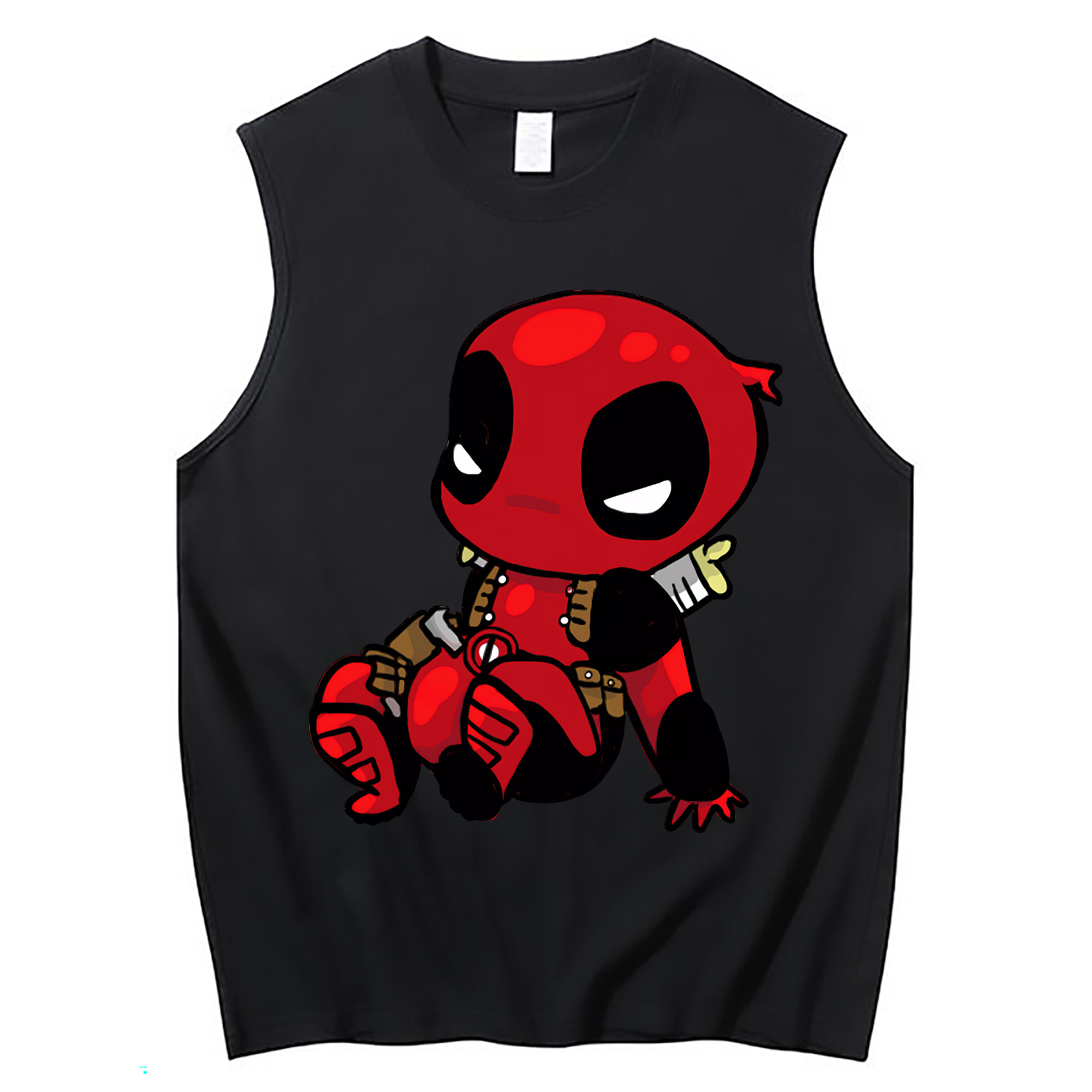 （画像用） Deadpool デッドプール コットン100％タンクトップ（フロントプリント）