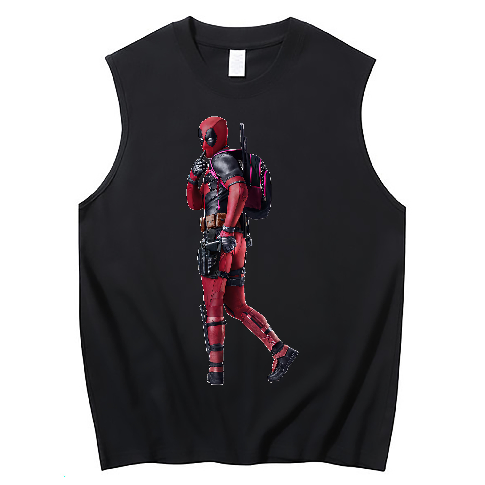 （画像用） Deadpool デッドプール コットン100％タンクトップ（フロントプリント）