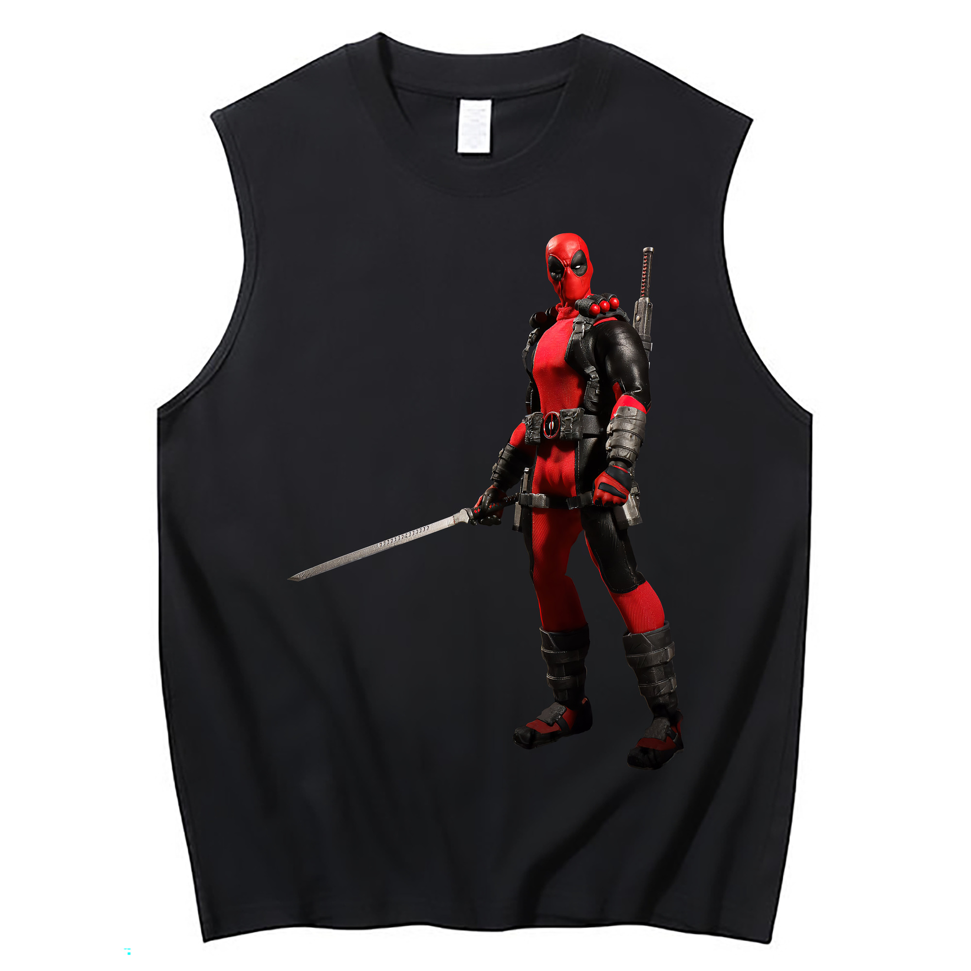 （画像用） Deadpool デッドプール コットン100％タンクトップ（フロントプリント）