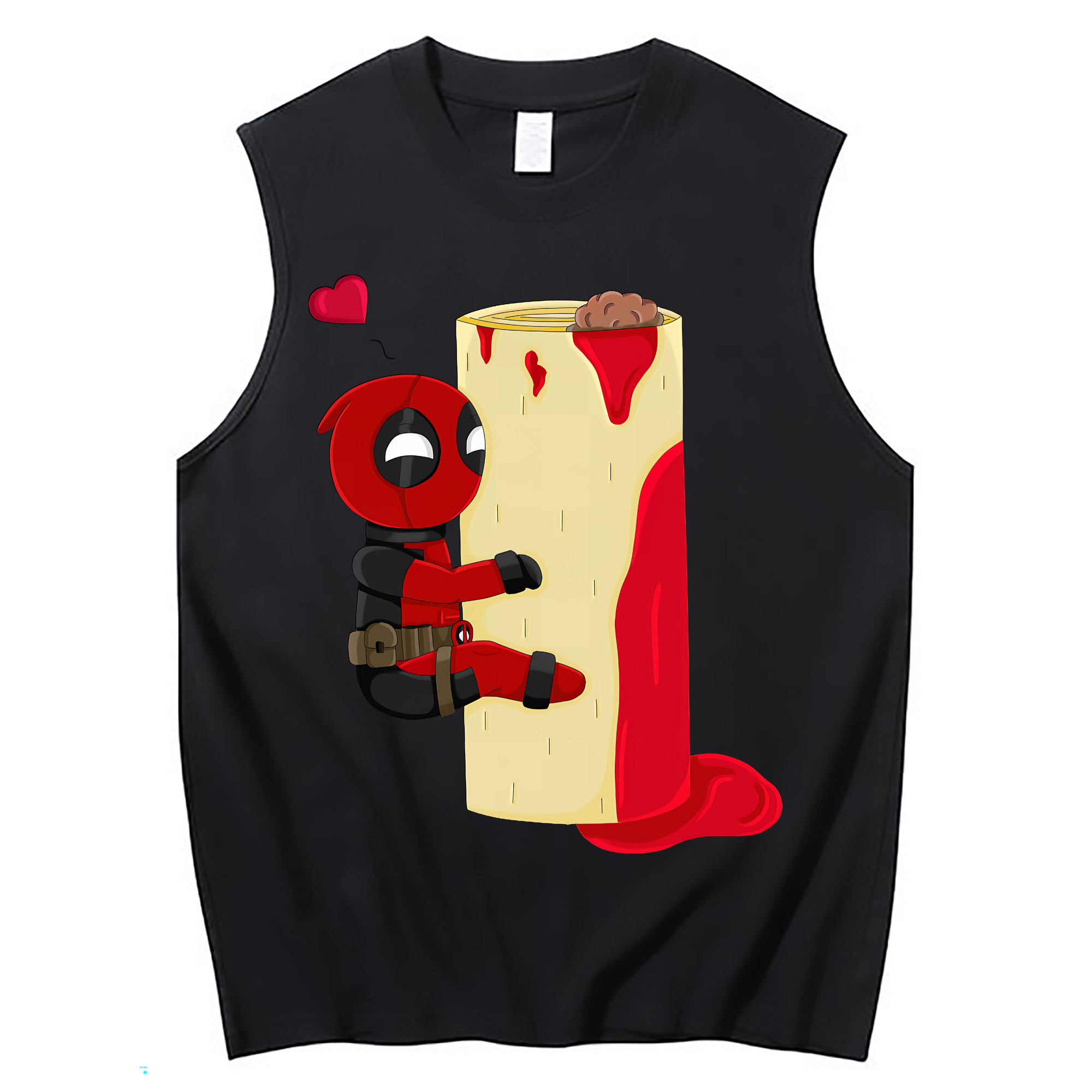 （画像用） Deadpool デッドプール コットン100％タンクトップ（フロントプリント）