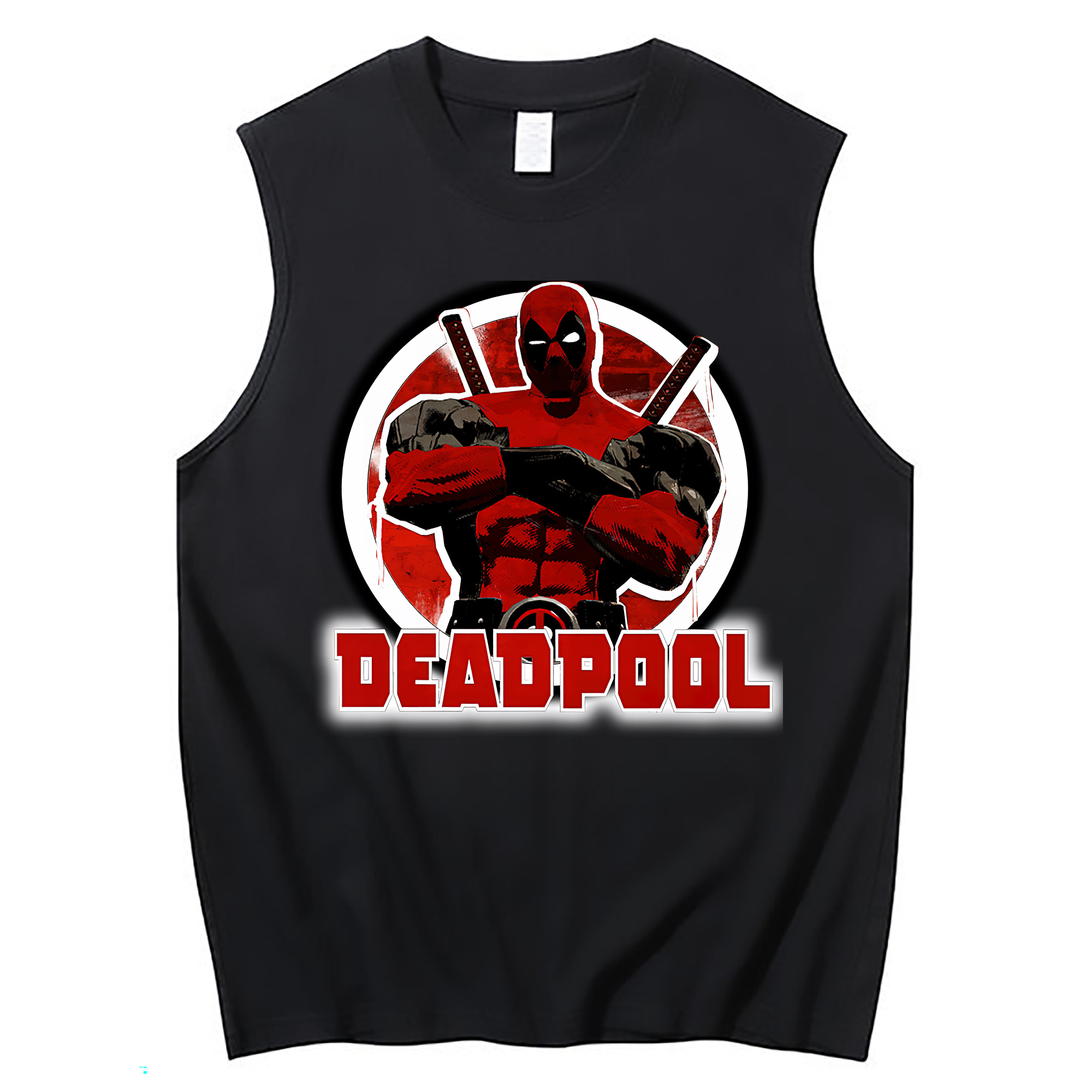 （画像用） Deadpool デッドプール コットン100％タンクトップ（フロントプリント）