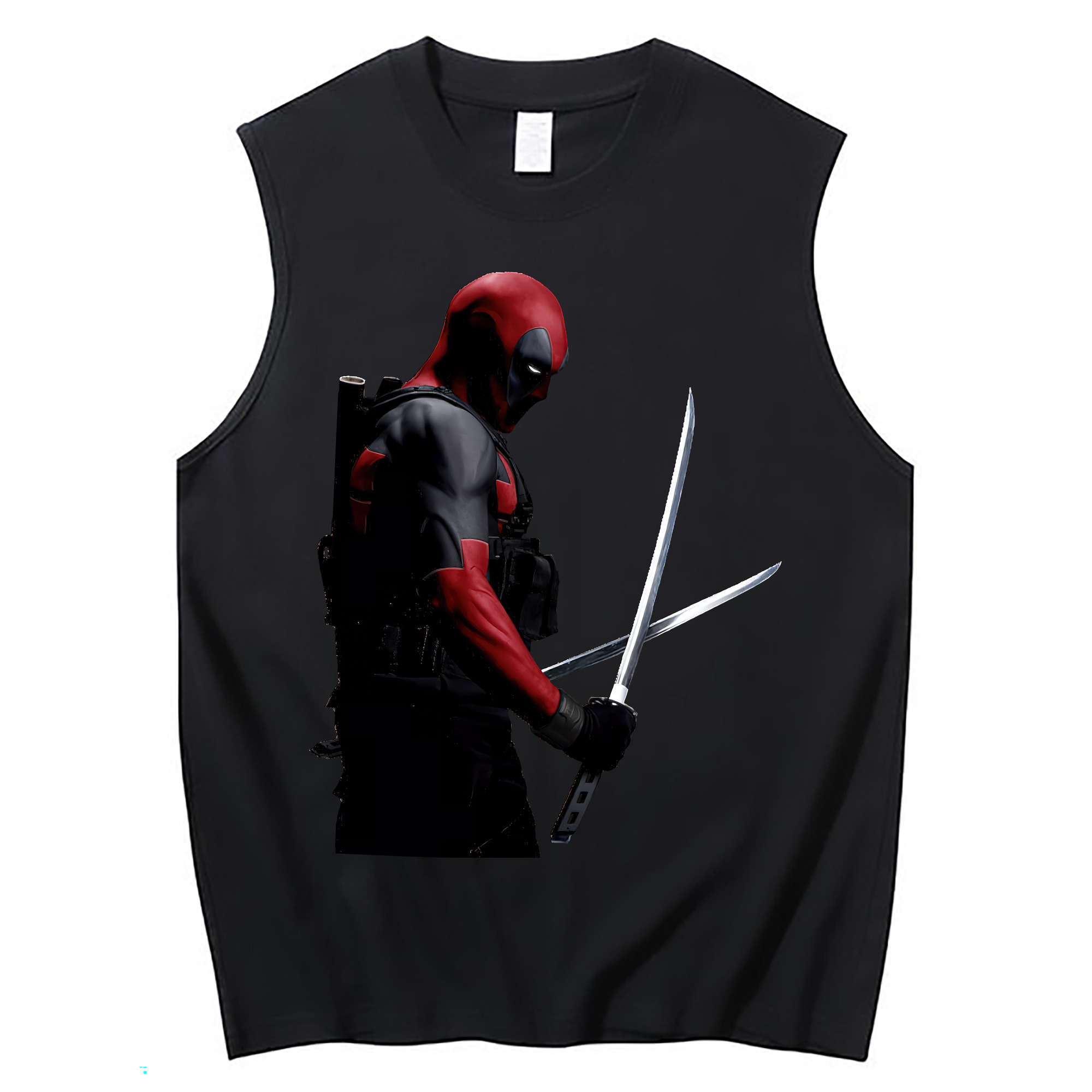 （画像用） Deadpool デッドプール コットン100％タンクトップ（フロントプリント）