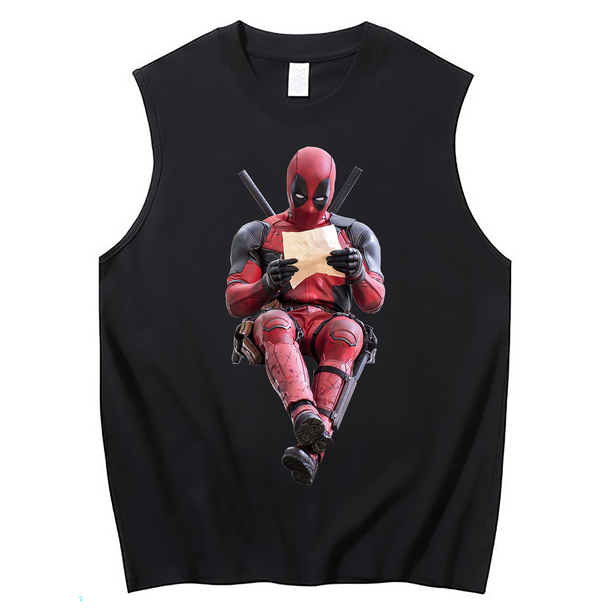 （画像用） Deadpool デッドプール コットン100％タンクトップ（フロントプリント）