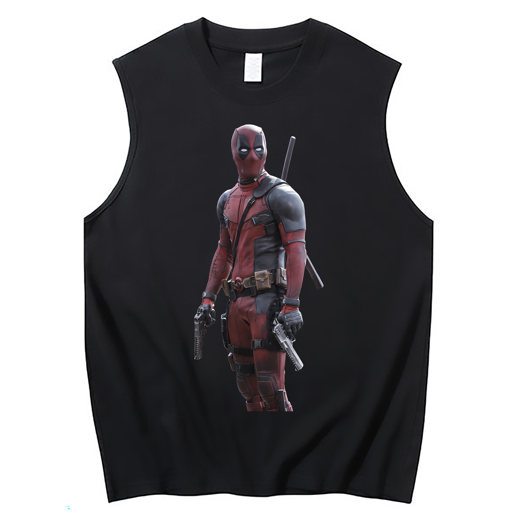 （画像用） Deadpool デッドプール コットン100％タンクトップ（フロントプリント）