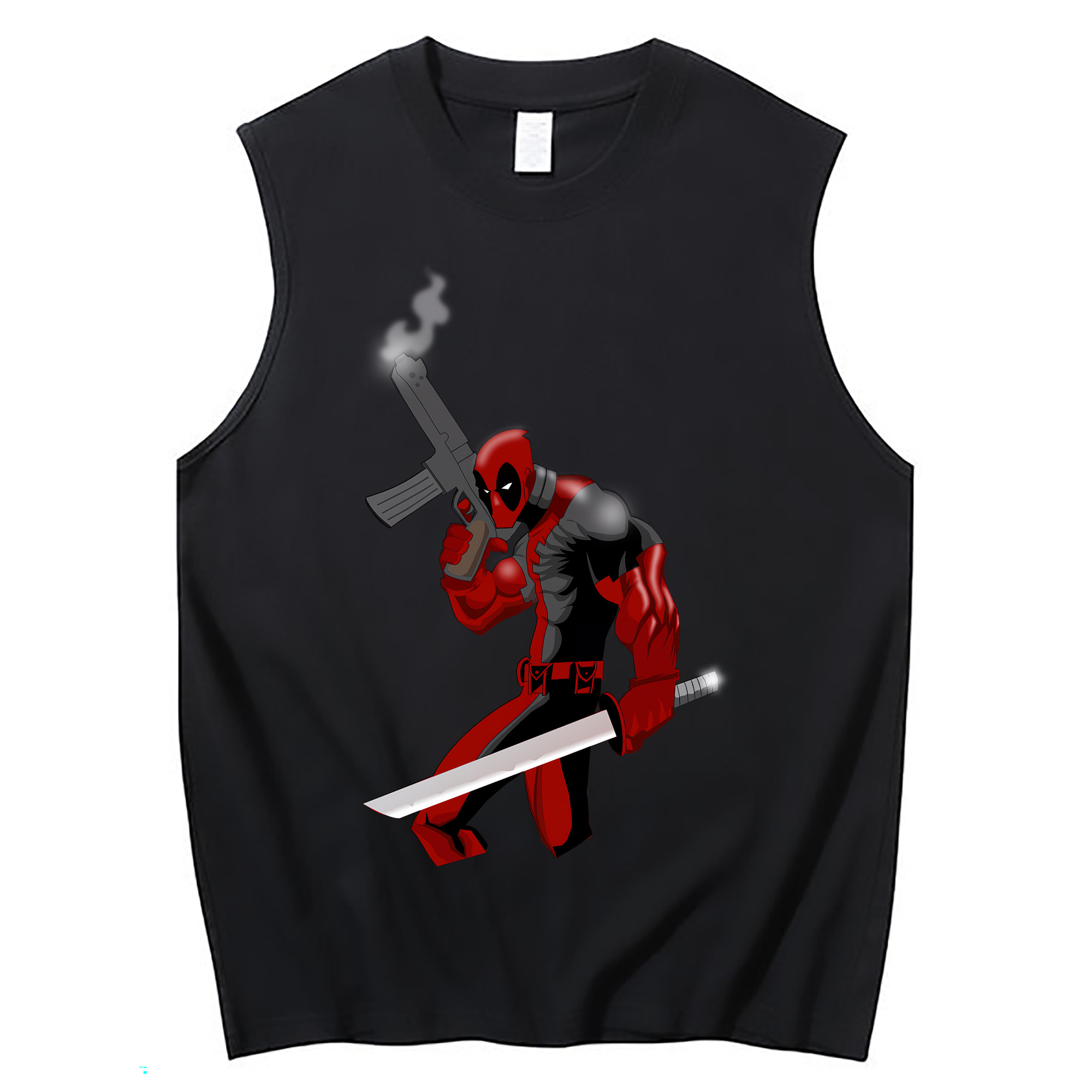 （画像用） Deadpool デッドプール コットン100％タンクトップ（フロントプリント）