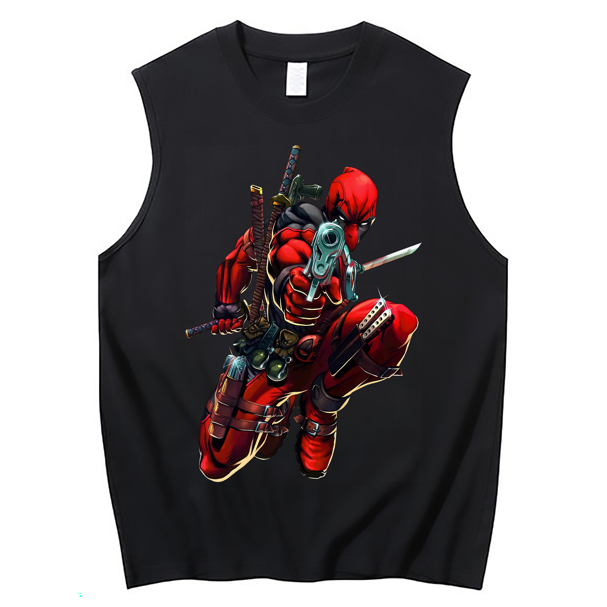 （画像用） Deadpool デッドプール コットン100％タンクトップ（フロントプリント）