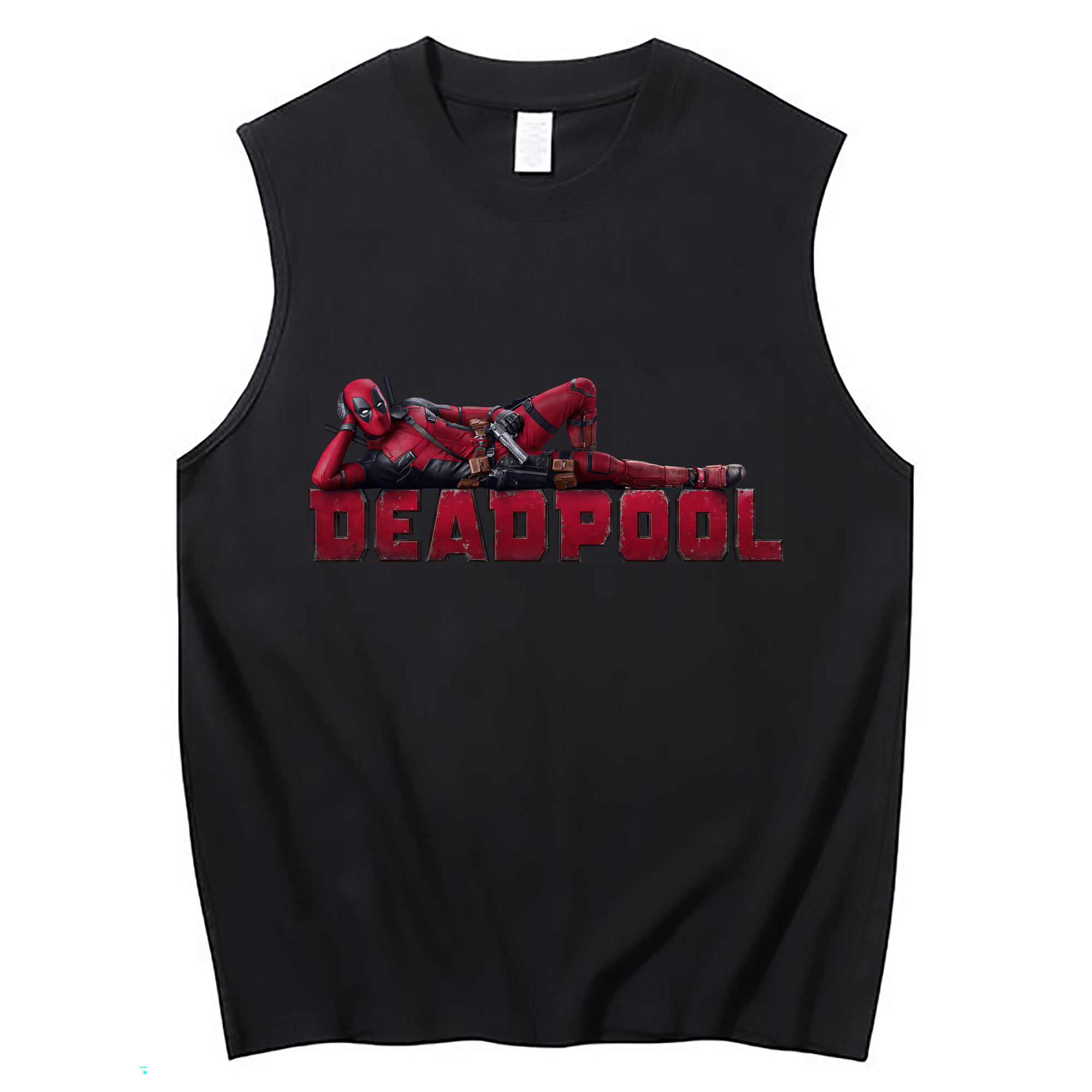 （画像用） Deadpool デッドプール コットン100％タンクトップ（フロントプリント）