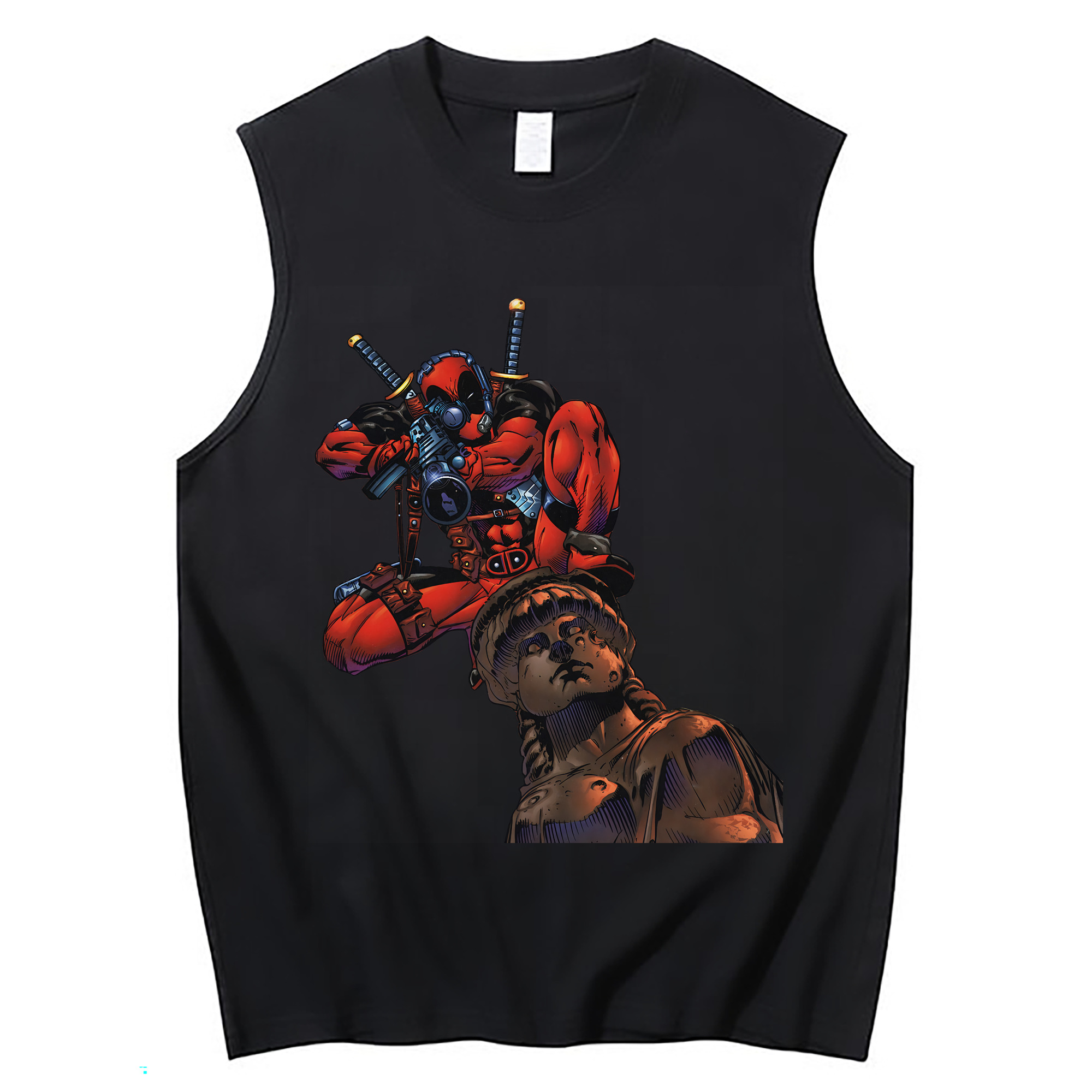 （画像用） Deadpool デッドプール コットン100％タンクトップ（フロントプリント）