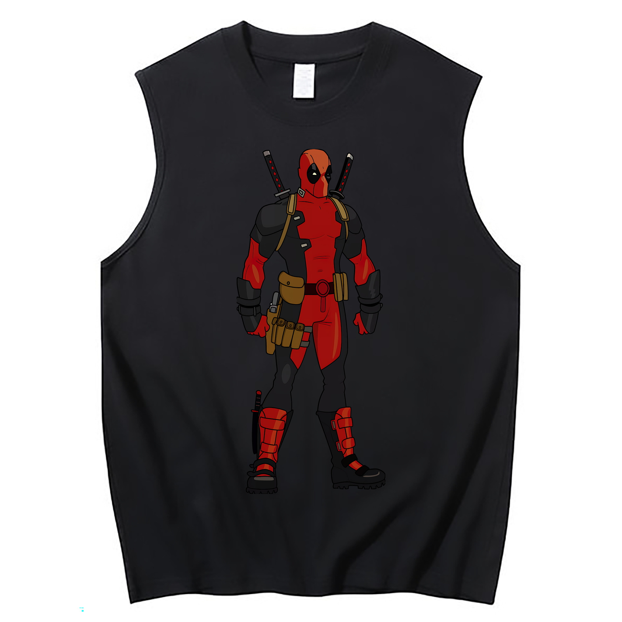 （画像用） Deadpool デッドプール コットン100％タンクトップ（フロントプリント）