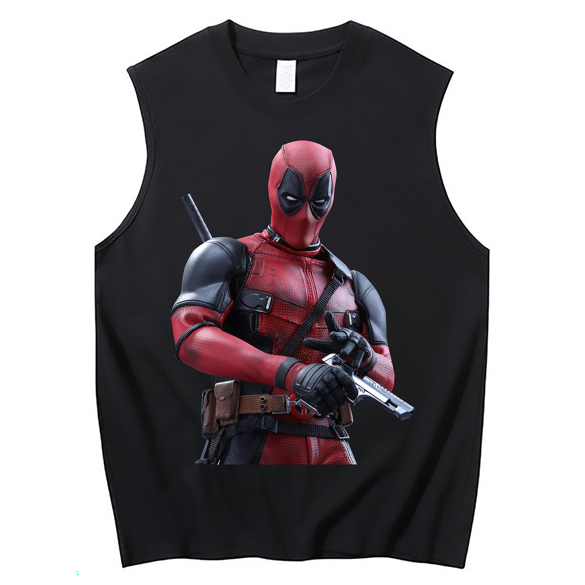 （画像用） Deadpool デッドプール コットン100％タンクトップ（フロントプリント）