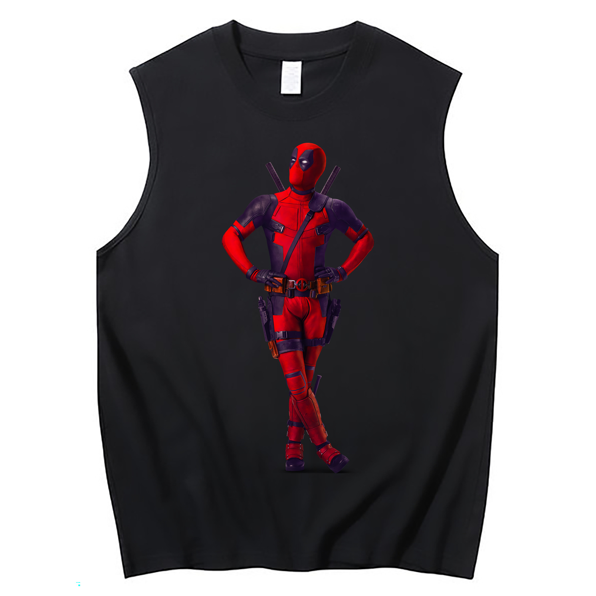 （画像用） Deadpool デッドプール コットン100％タンクトップ（フロントプリント）
