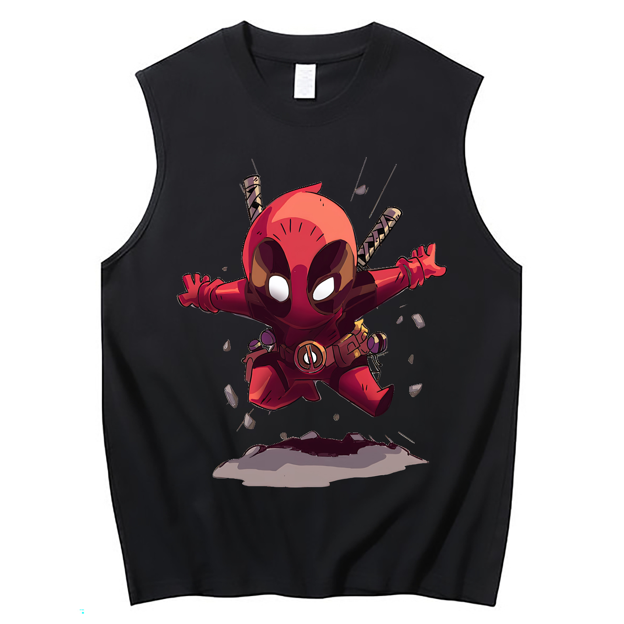（画像用） Deadpool デッドプール コットン100％タンクトップ（フロントプリント）