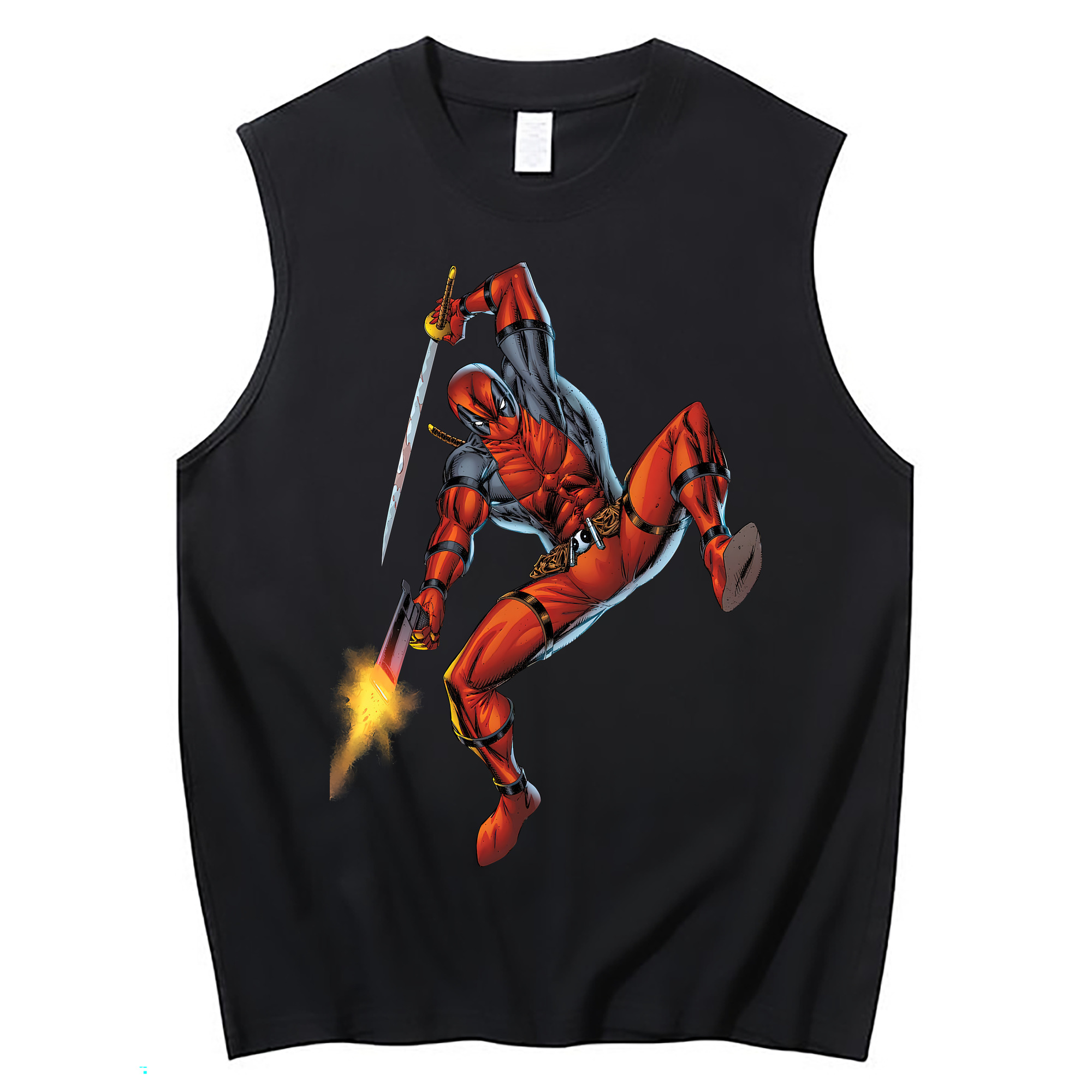 （画像用） Deadpool デッドプール コットン100％タンクトップ（フロントプリント）