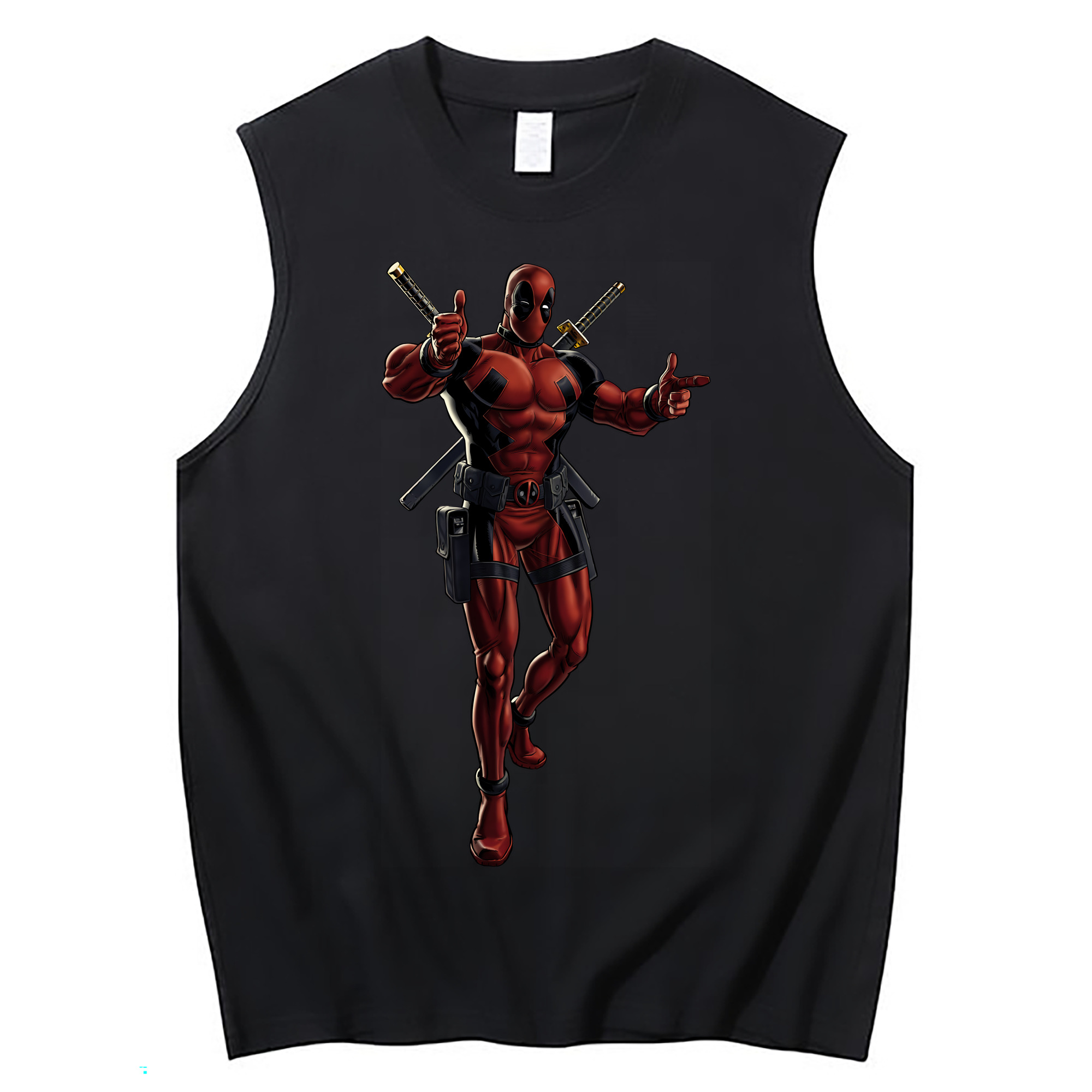 （画像用） Deadpool デッドプール コットン100％タンクトップ（フロントプリント）