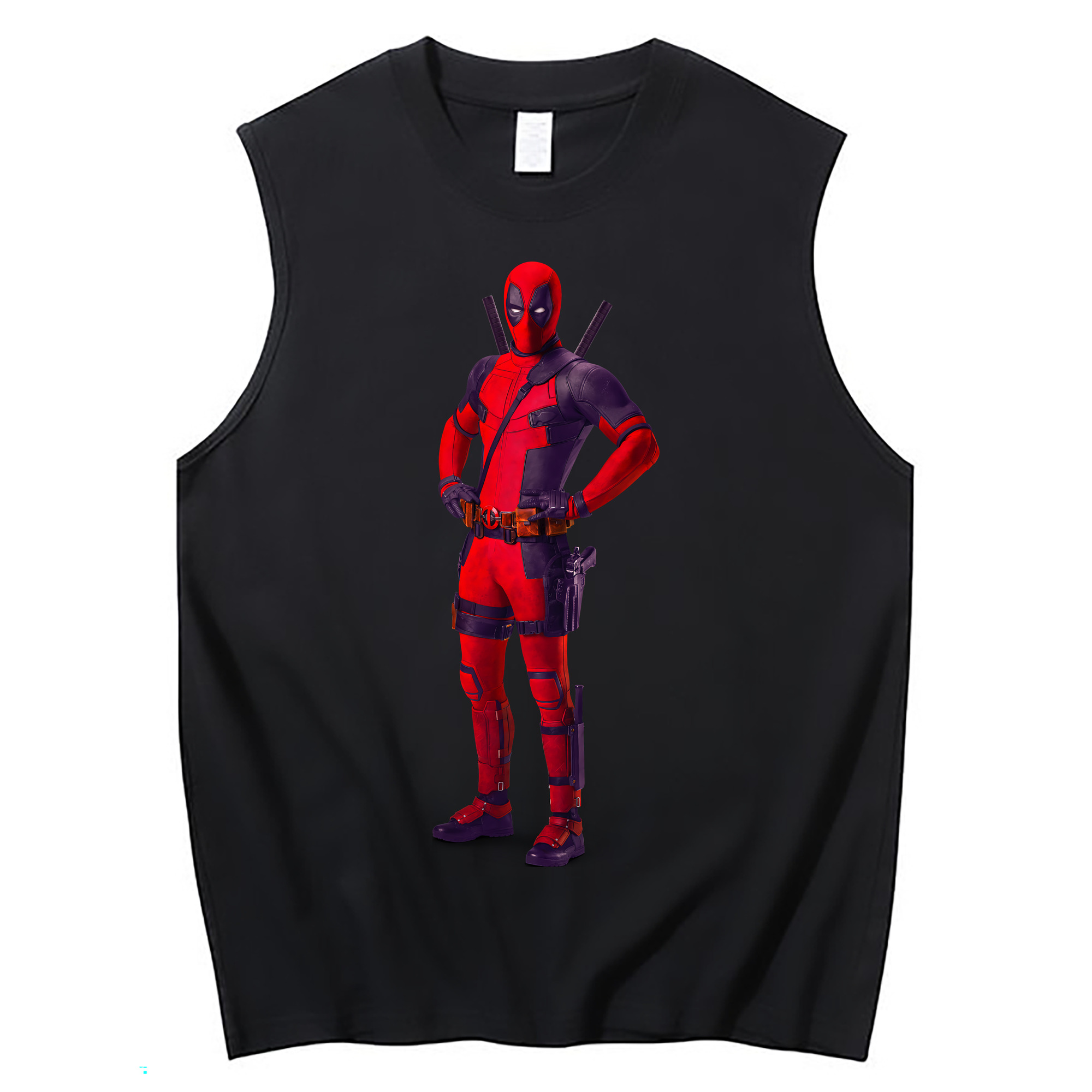 （画像用） Deadpool デッドプール コットン100％タンクトップ（フロントプリント）