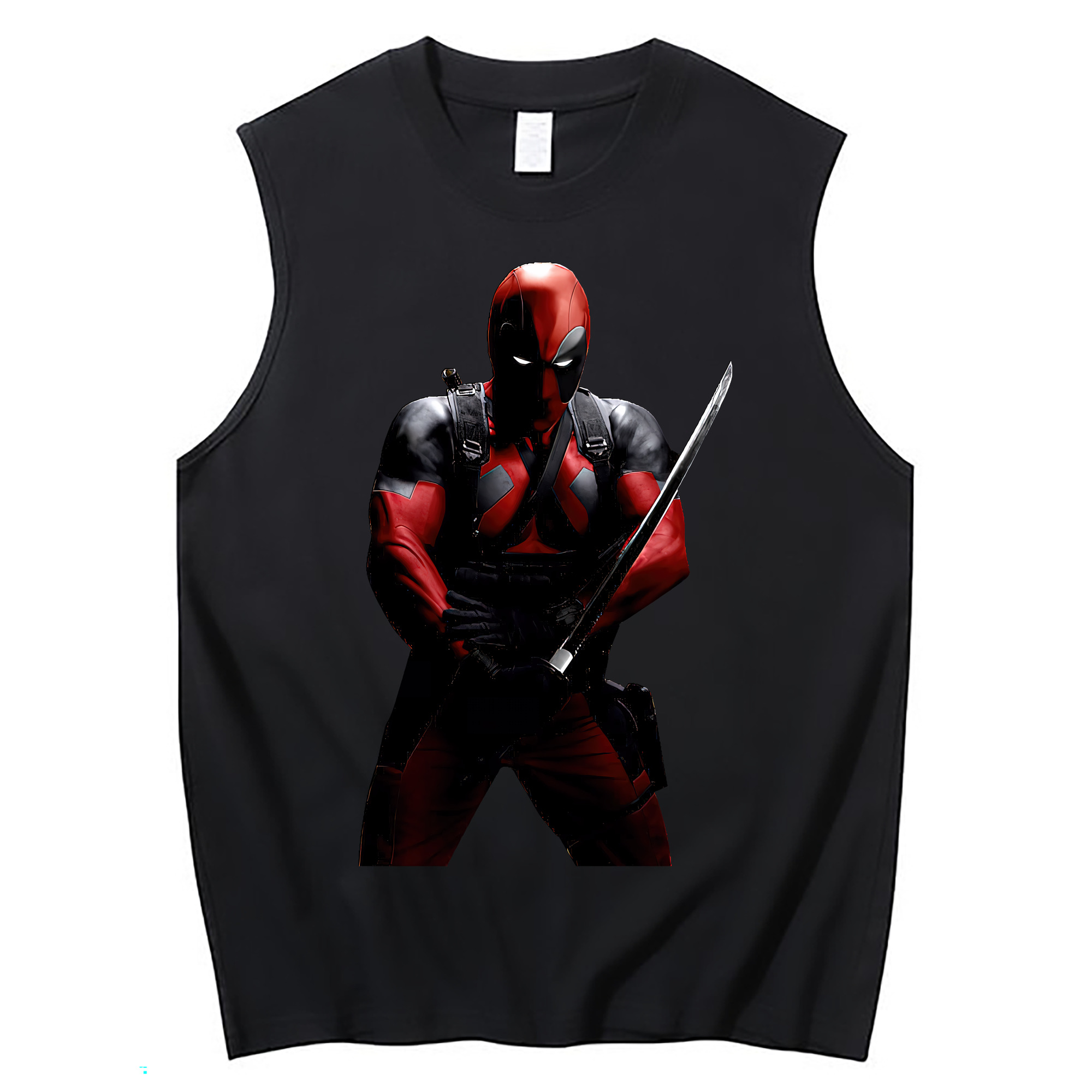 （画像用） Deadpool デッドプール コットン100％タンクトップ（フロントプリント）
