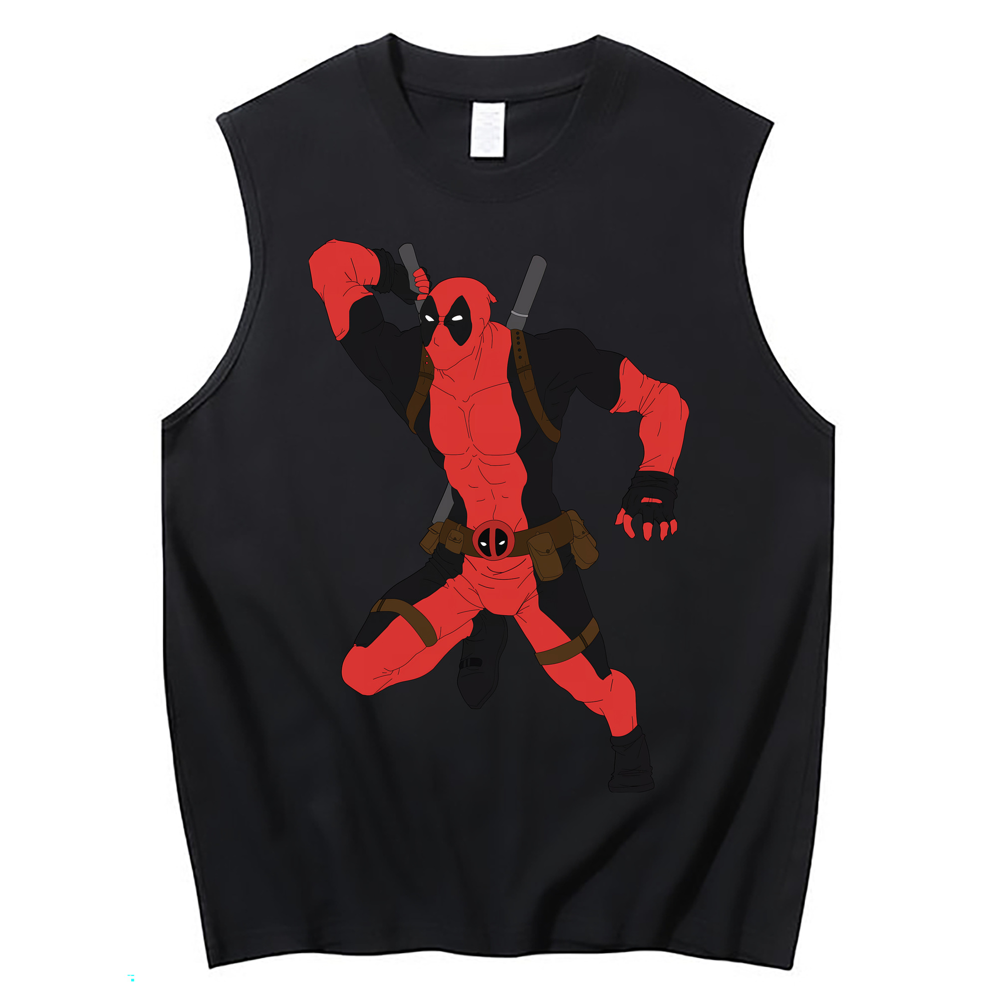 （画像用） Deadpool デッドプール コットン100％タンクトップ（フロントプリント）
