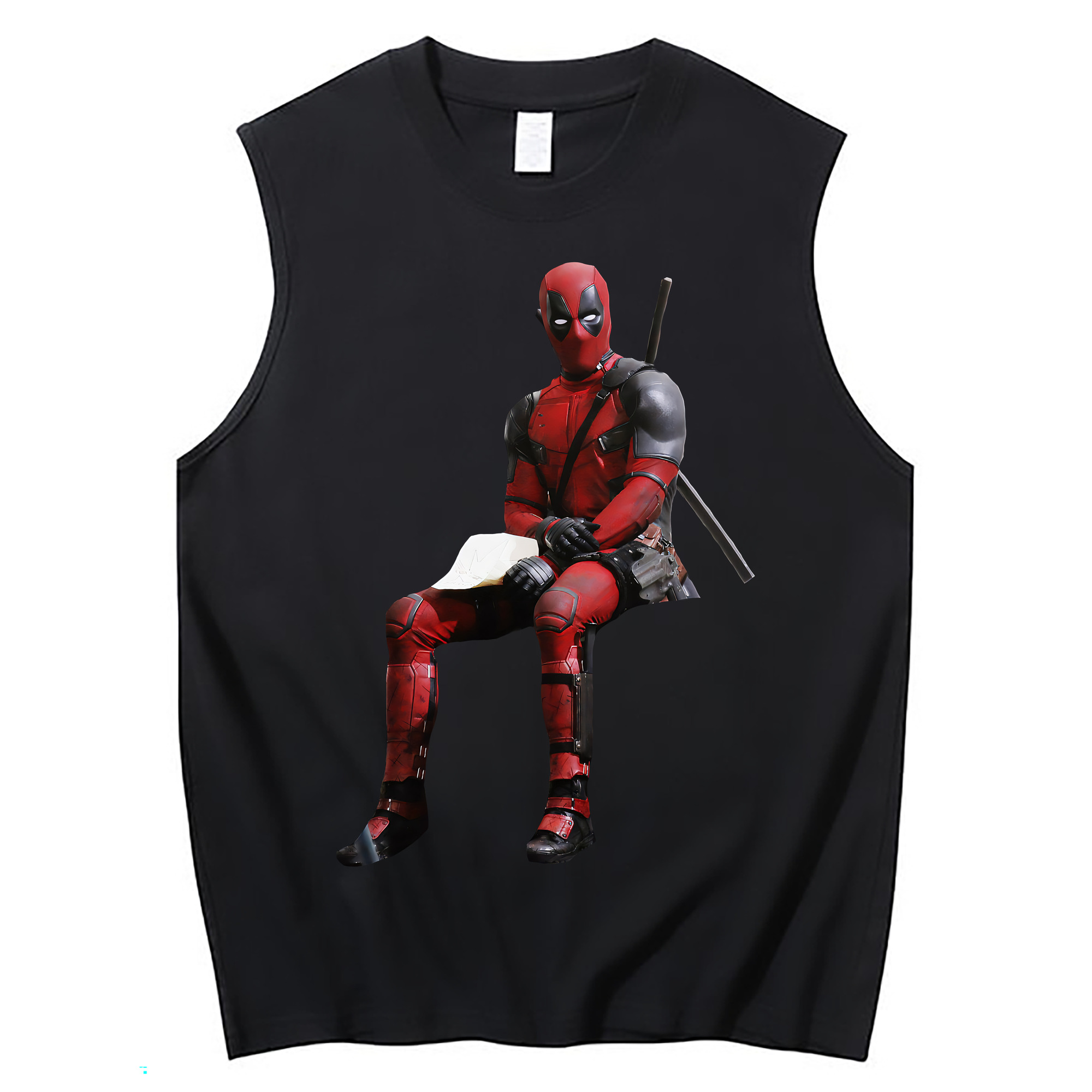 （画像用） Deadpool デッドプール コットン100％タンクトップ（フロントプリント）