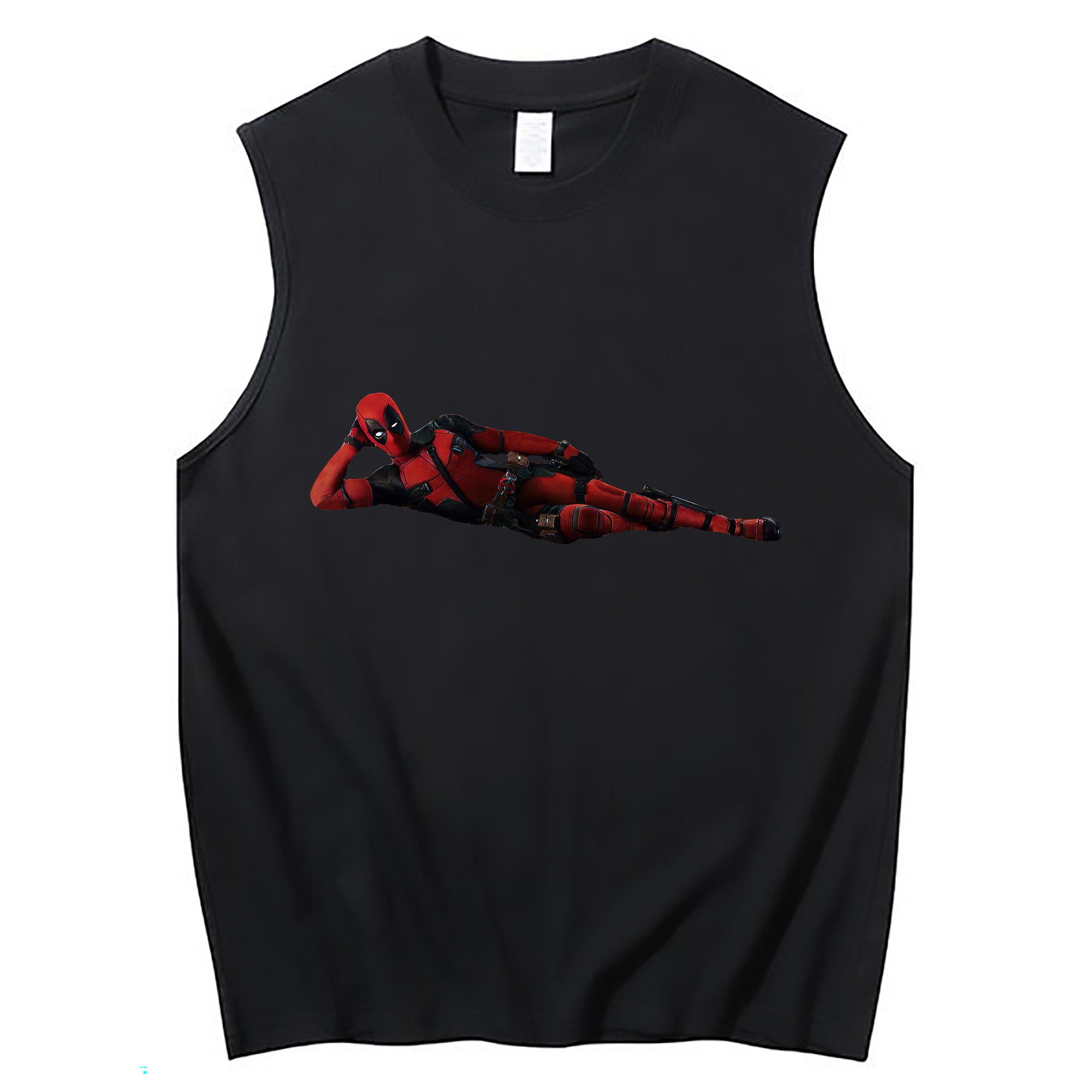 （画像用） Deadpool デッドプール コットン100％タンクトップ（フロントプリント）