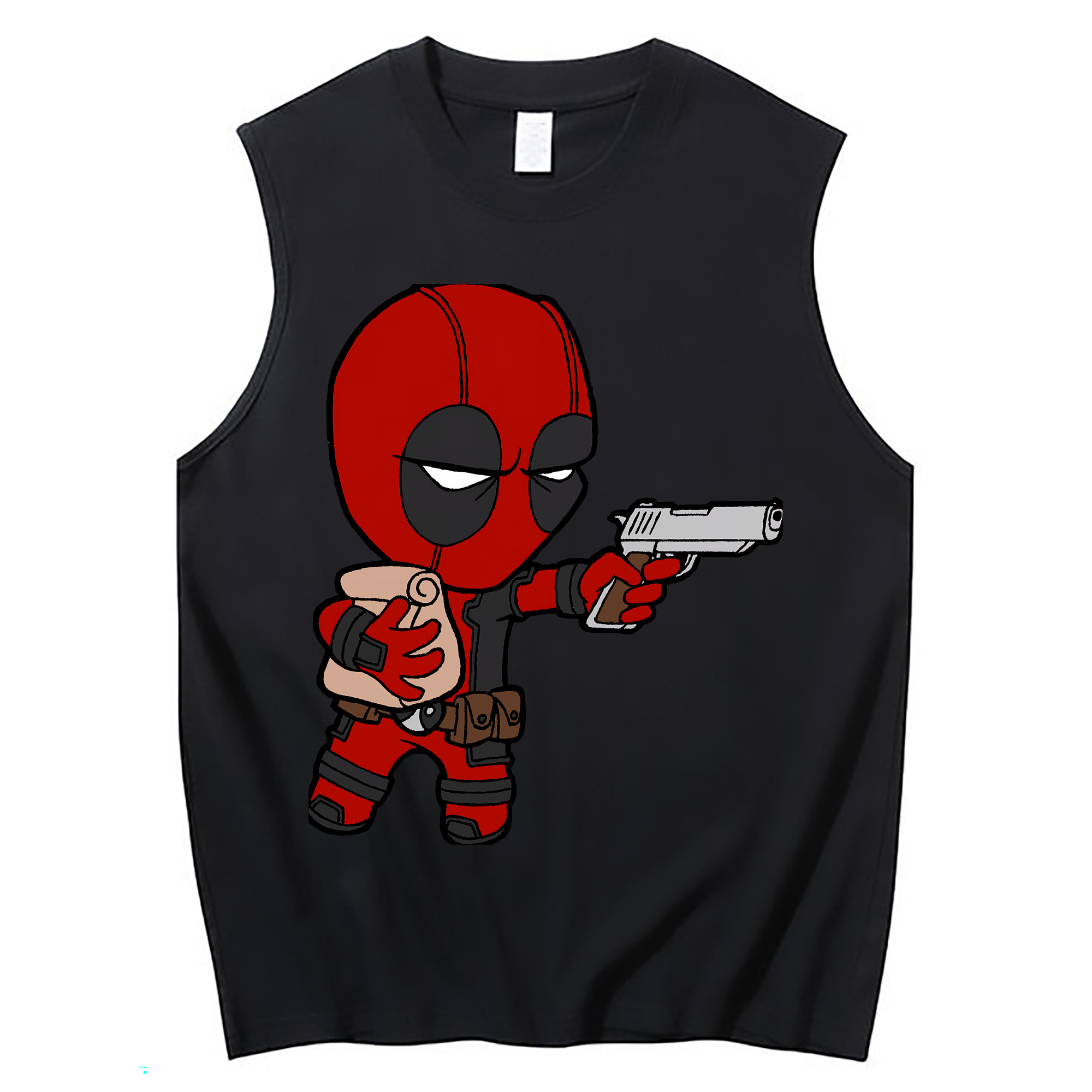 （画像用） Deadpool デッドプール コットン100％タンクトップ（フロントプリント）