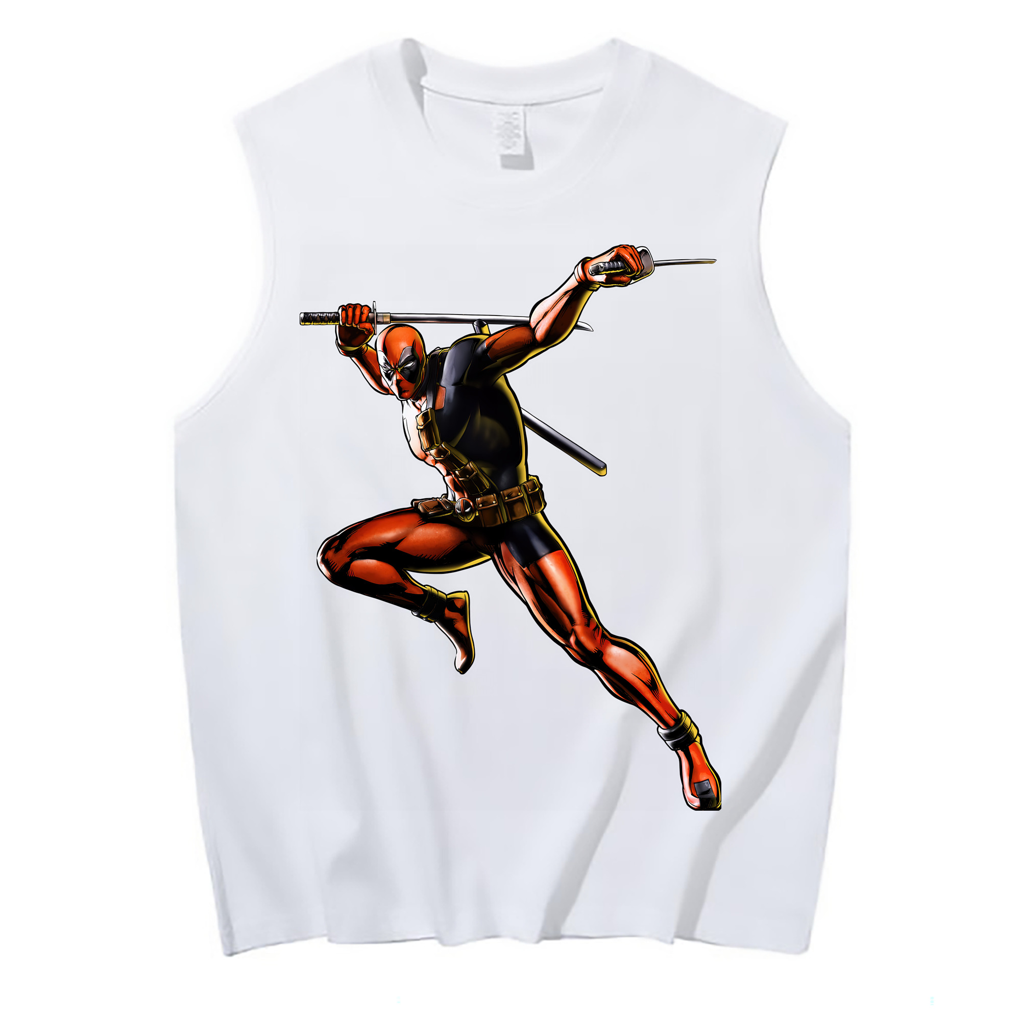（画像用） Deadpool デッドプール コットン100％タンクトップ（フロントプリント）