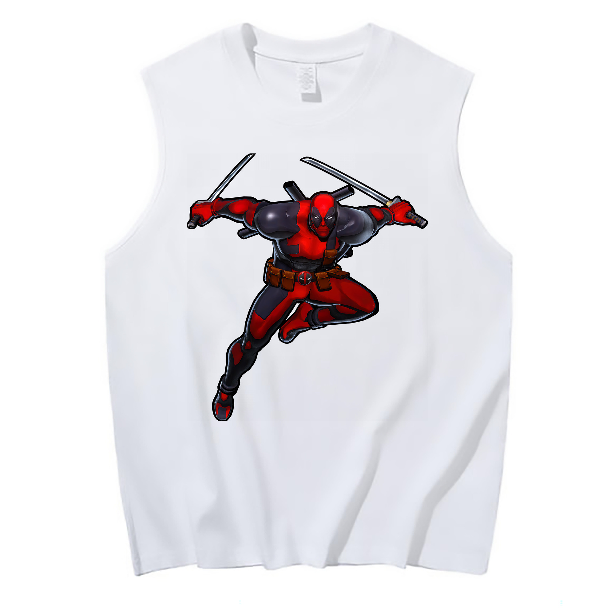 （画像用） Deadpool デッドプール コットン100％タンクトップ（フロントプリント）
