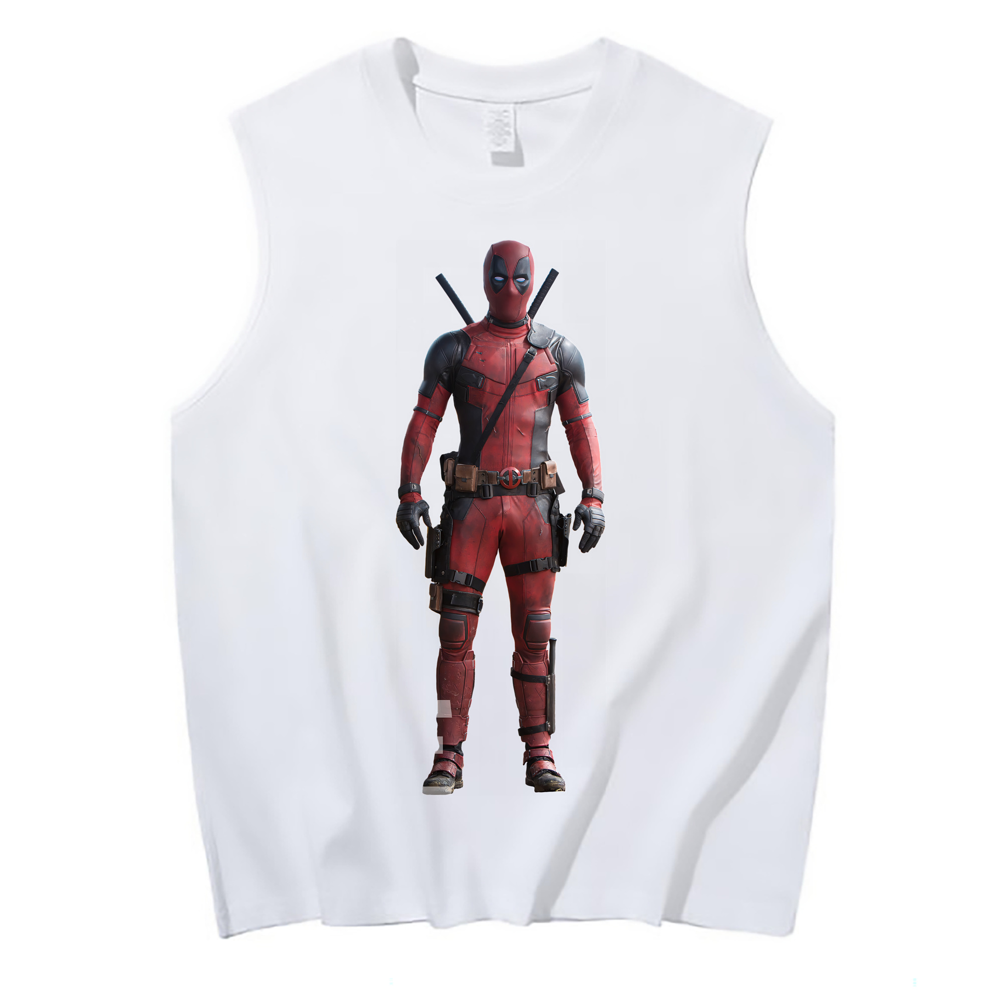 （画像用） Deadpool デッドプール コットン100％タンクトップ（フロントプリント）