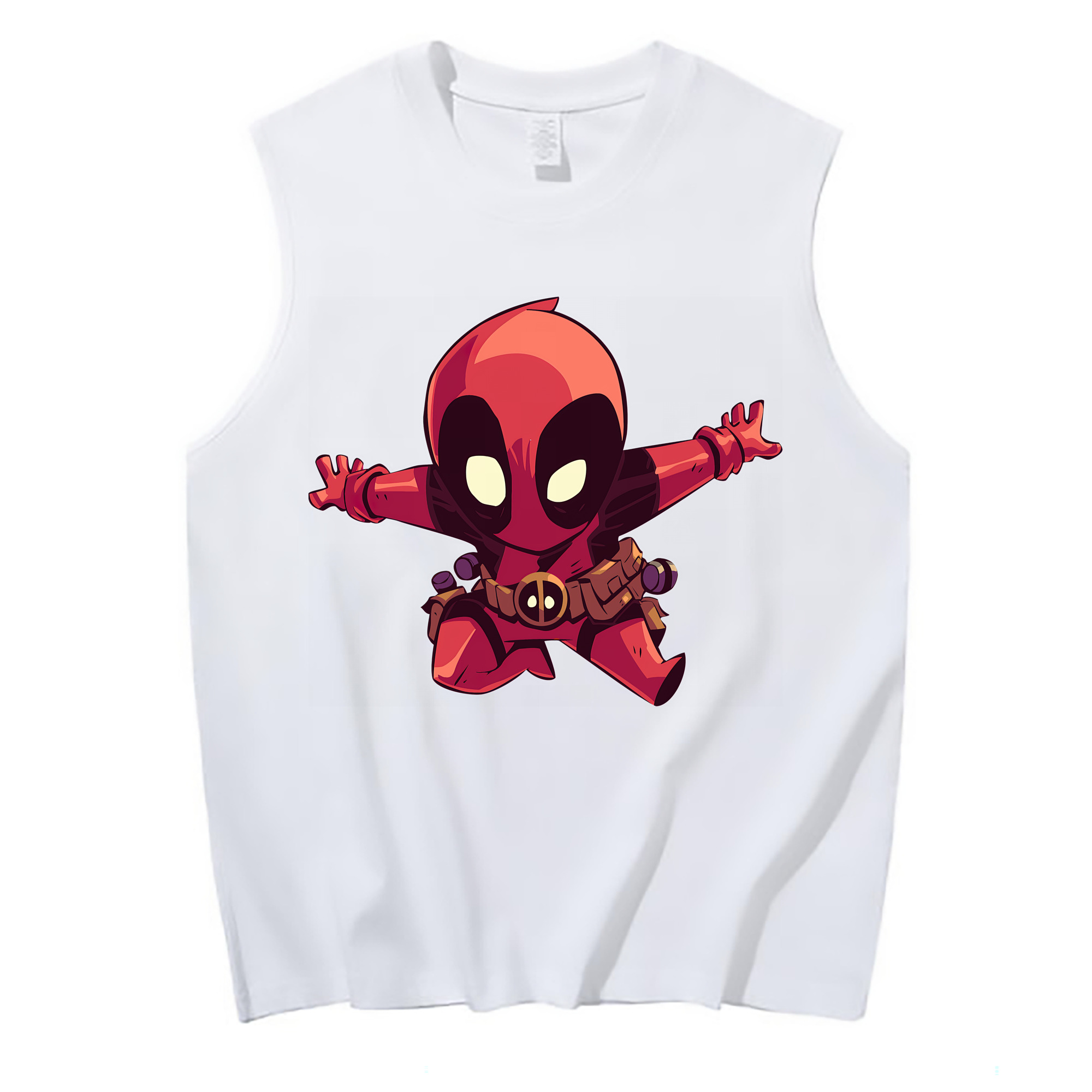 （画像用） Deadpool デッドプール コットン100％タンクトップ（フロントプリント）