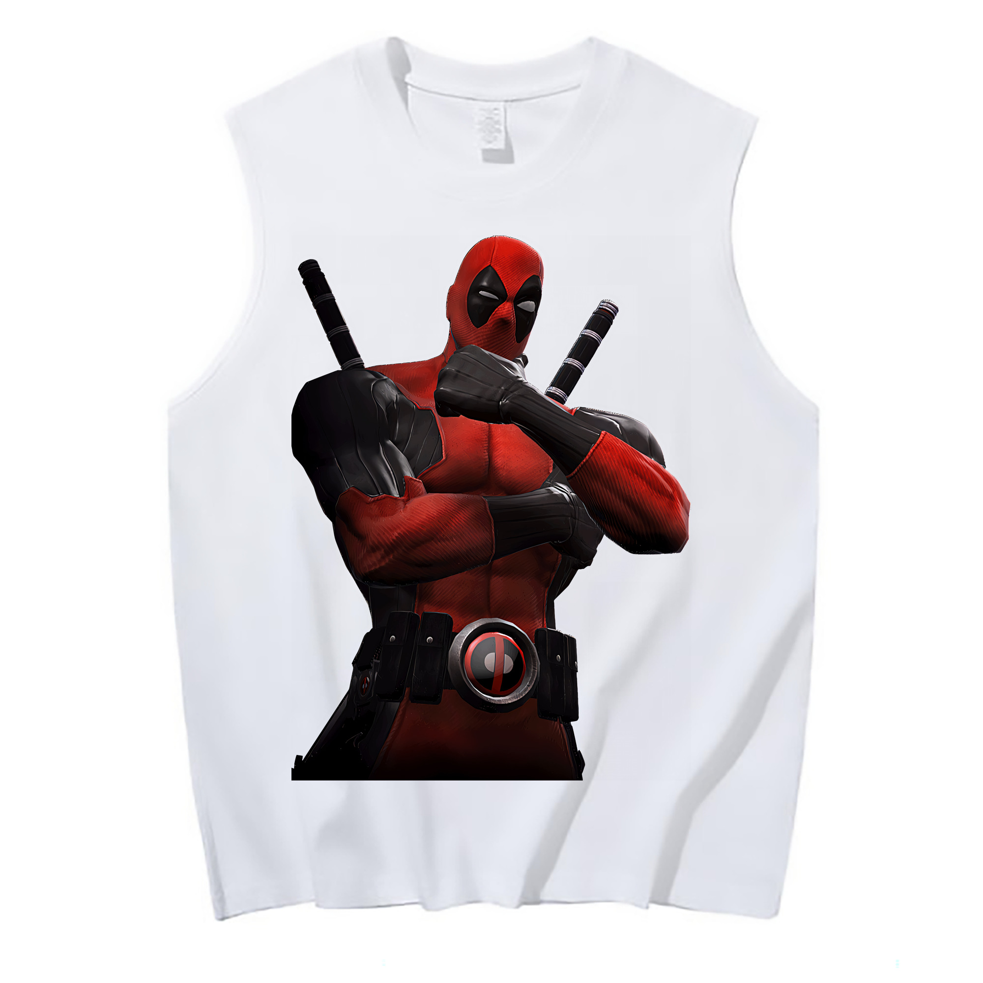 （画像用） Deadpool デッドプール コットン100％タンクトップ（フロントプリント）