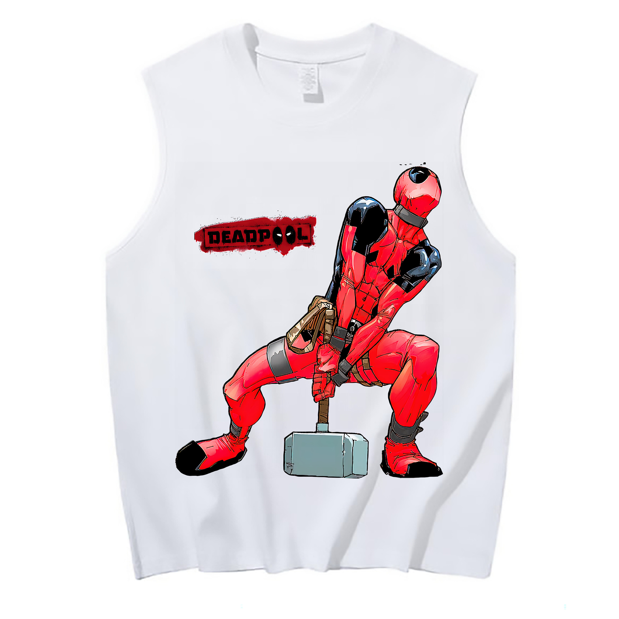 （画像用） Deadpool デッドプール コットン100％タンクトップ（フロントプリント）