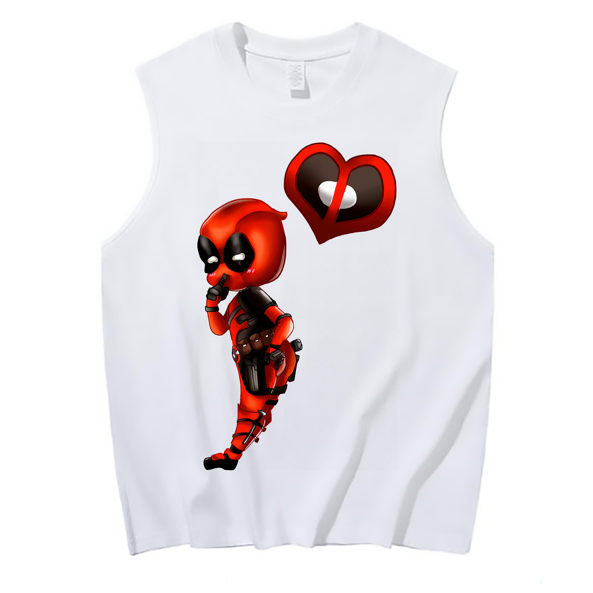 （画像用） Deadpool デッドプール コットン100％タンクトップ（フロントプリント）