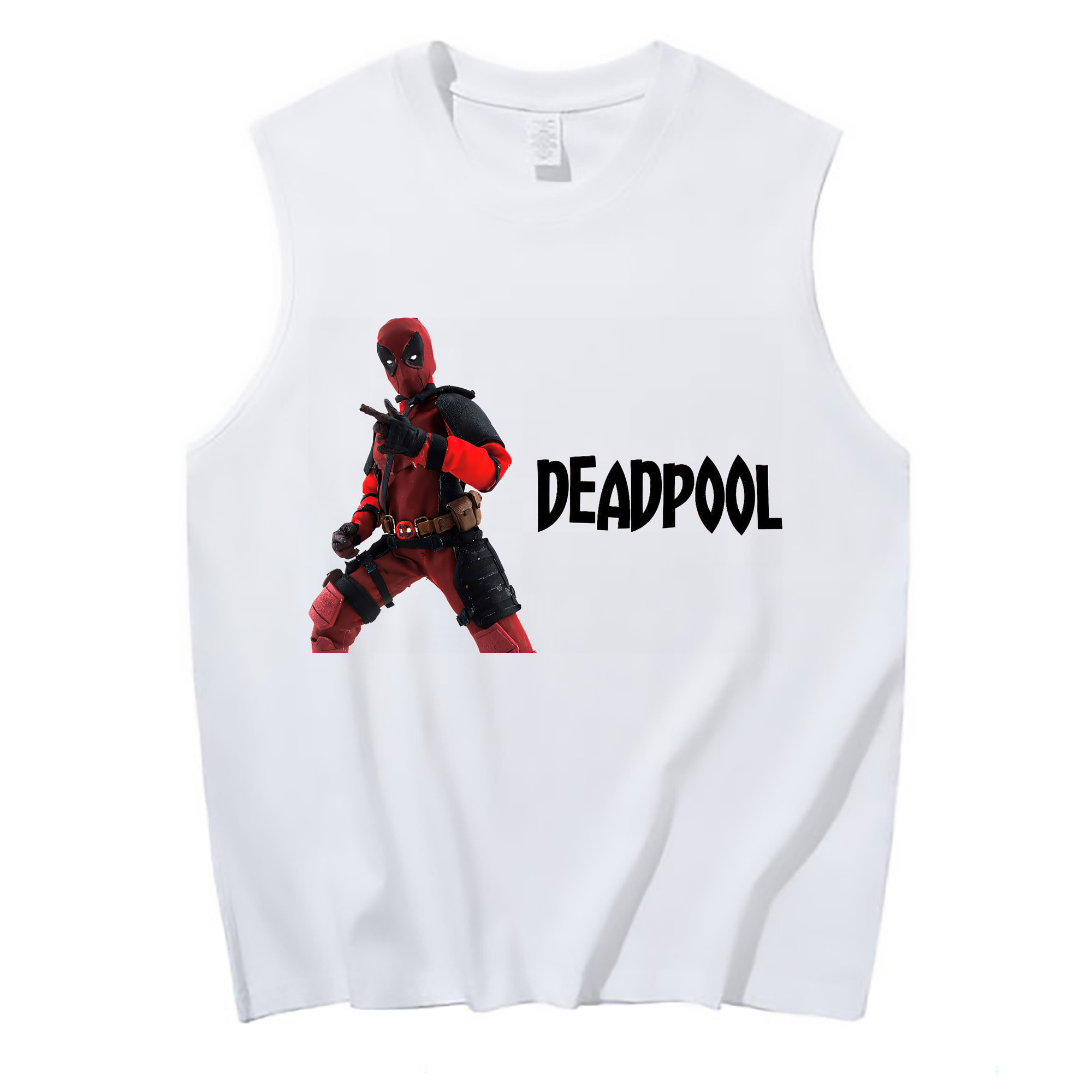 （画像用） Deadpool デッドプール コットン100％タンクトップ（フロントプリント）