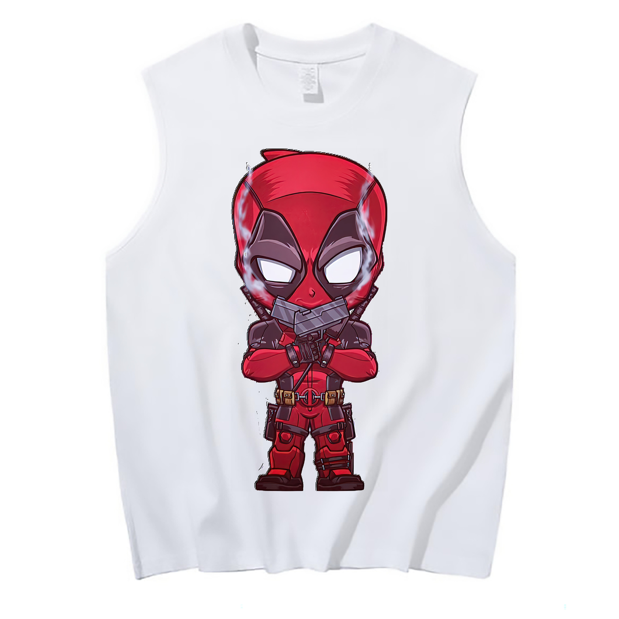 （画像用） Deadpool デッドプール コットン100％タンクトップ（フロントプリント）