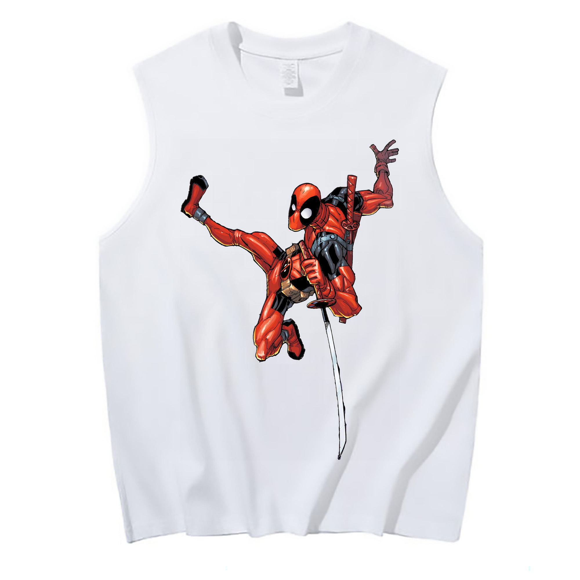 （画像用） Deadpool デッドプール コットン100％タンクトップ（フロントプリント）