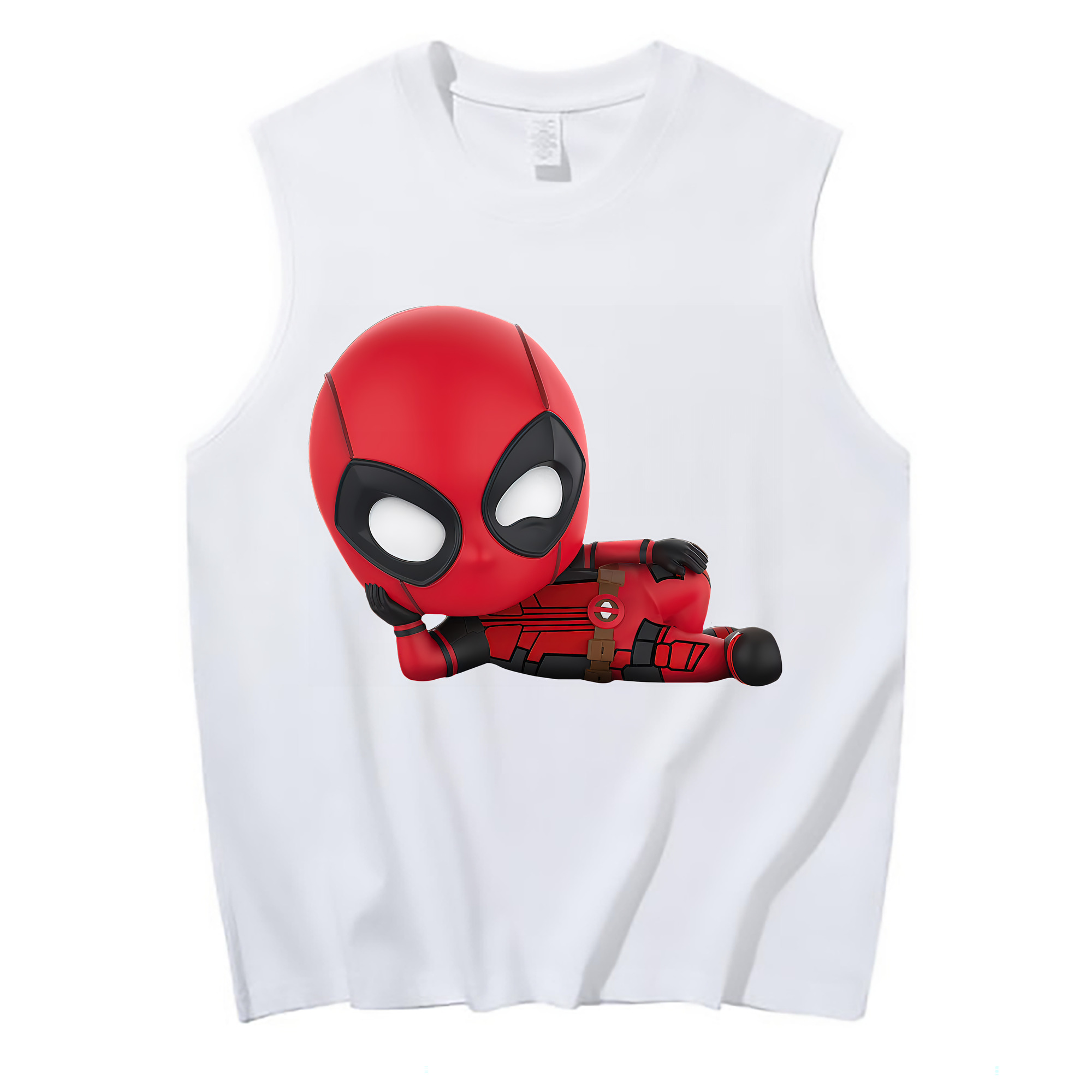 （画像用） Deadpool デッドプール コットン100％タンクトップ（フロントプリント）