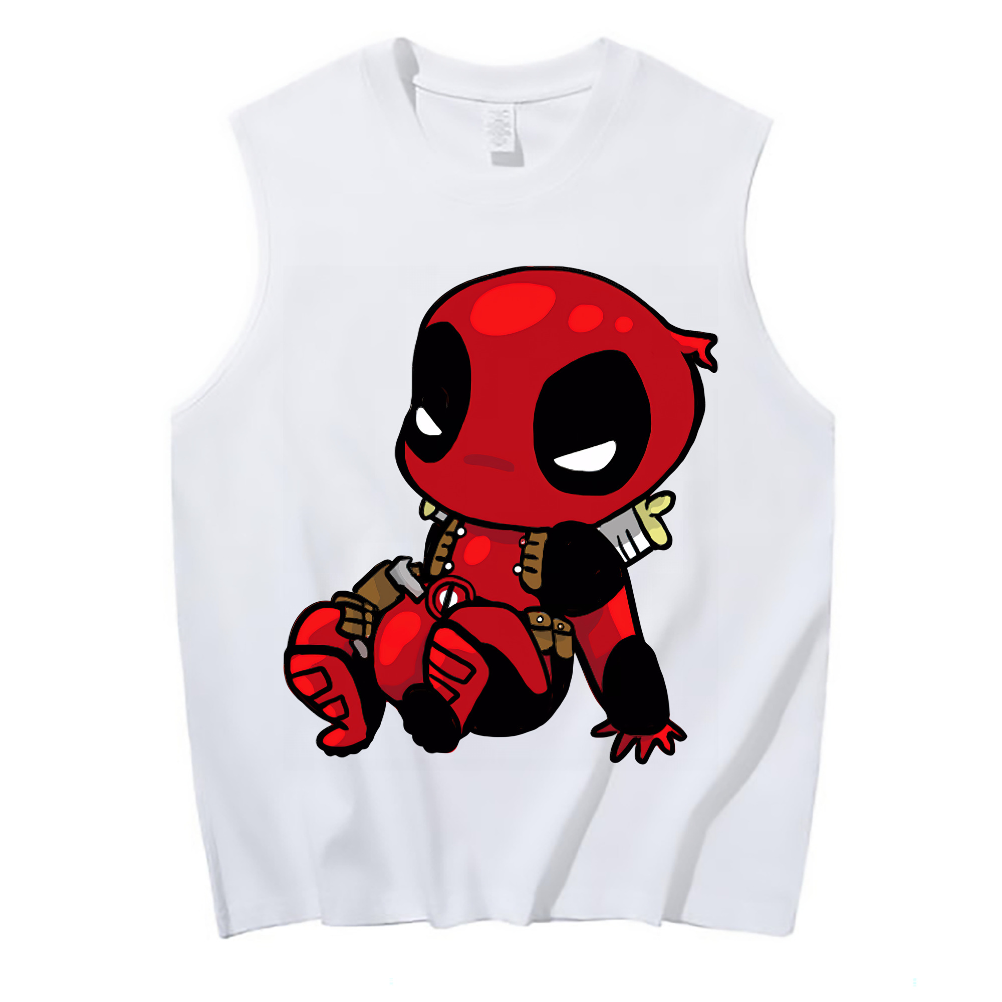 （画像用） Deadpool デッドプール コットン100％タンクトップ（フロントプリント）