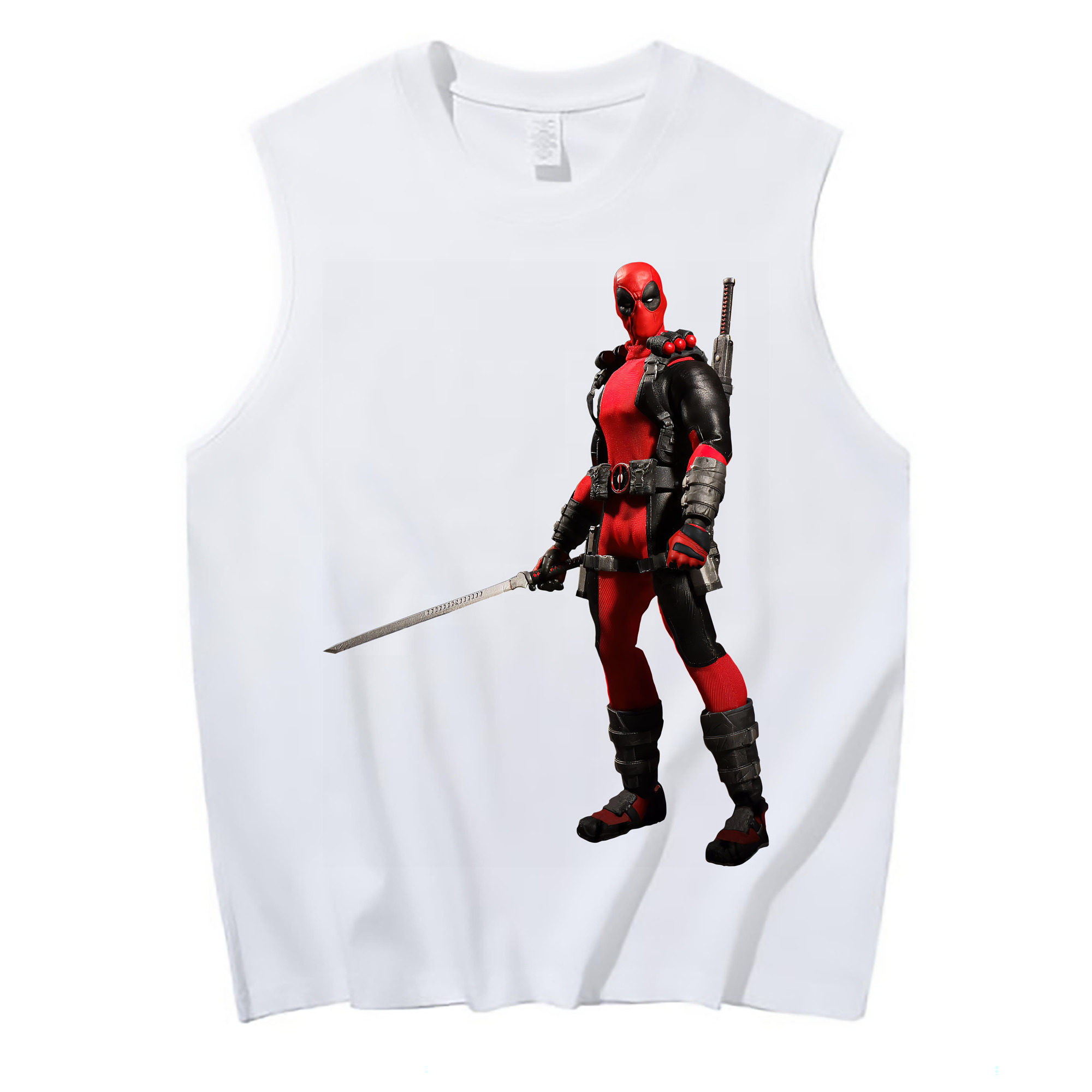 （画像用） Deadpool デッドプール コットン100％タンクトップ（フロントプリント）