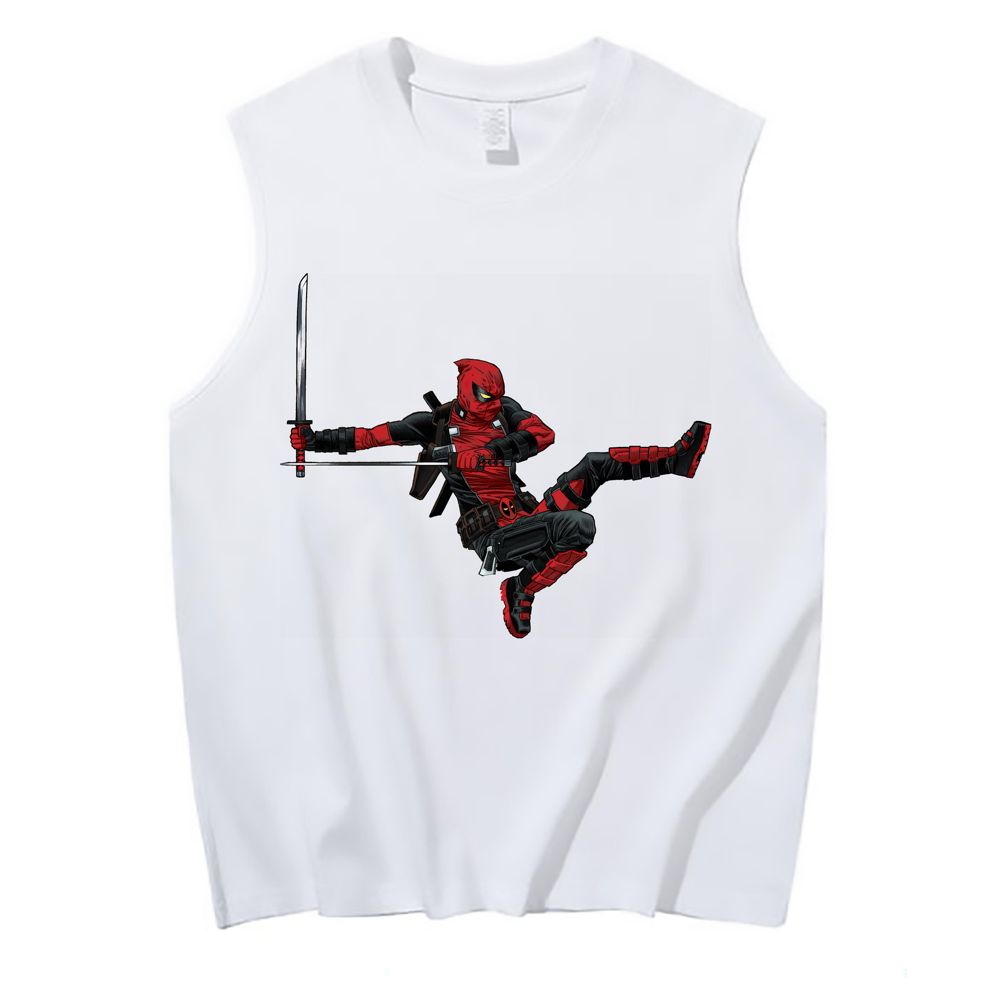 （画像用） Deadpool デッドプール コットン100％タンクトップ（フロントプリント）