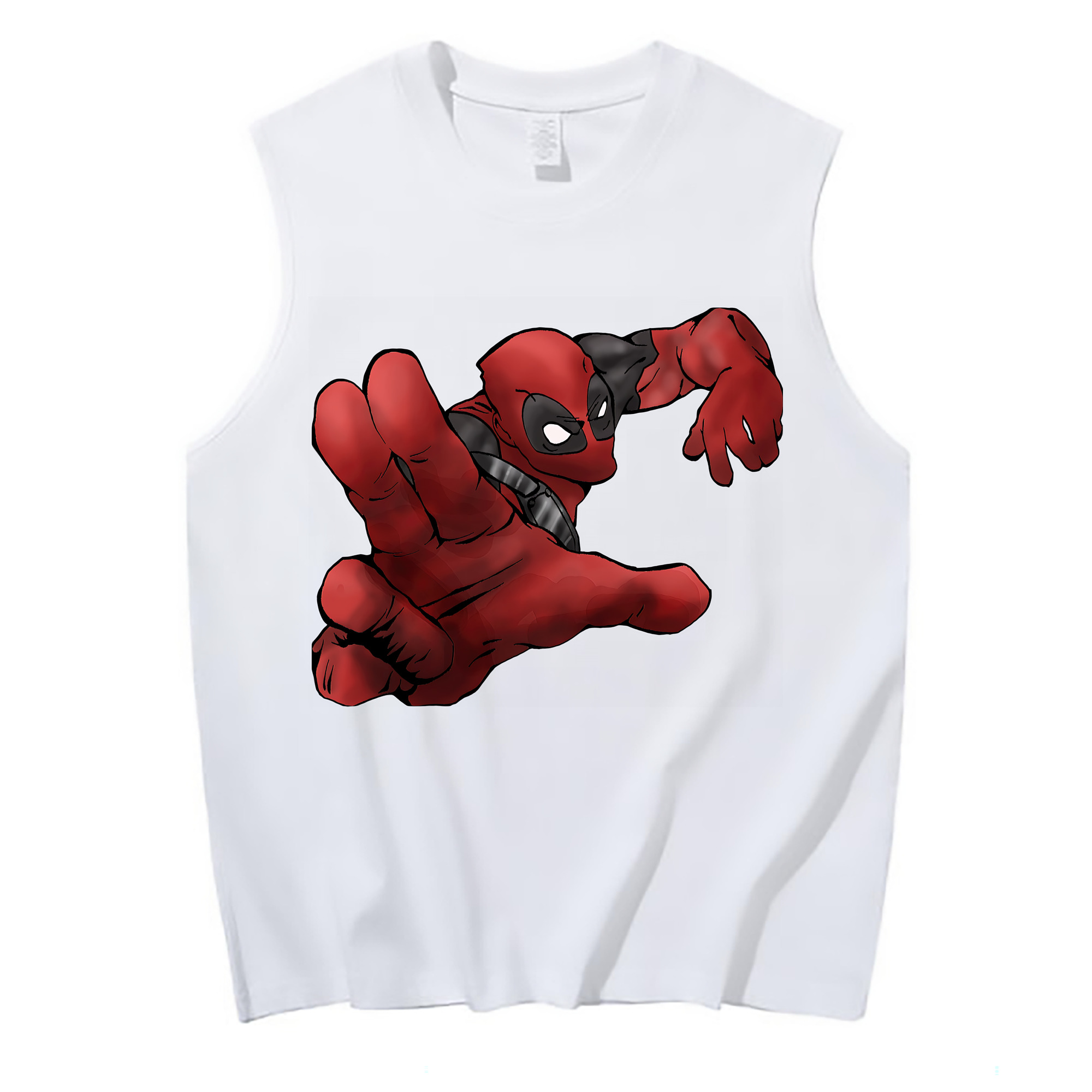（画像用） Deadpool デッドプール コットン100％タンクトップ（フロントプリント）