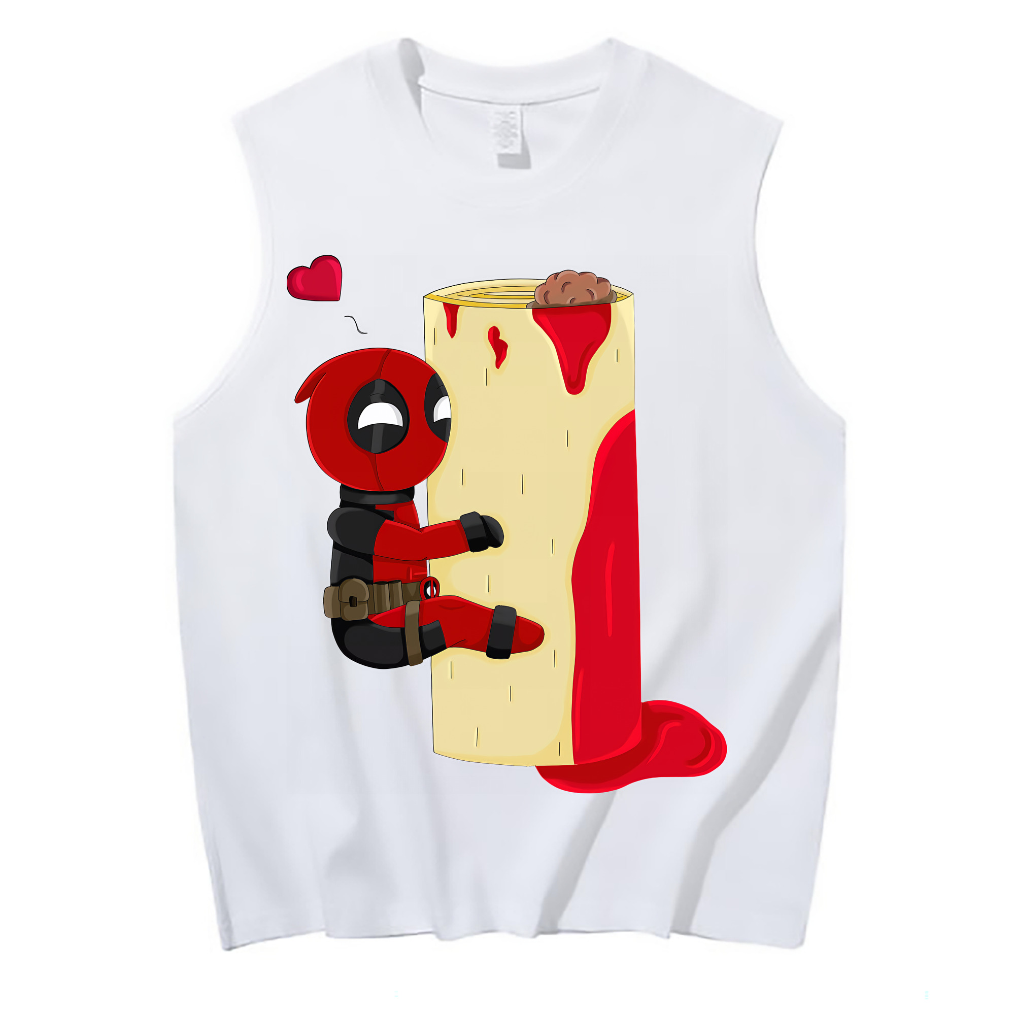 （画像用） Deadpool デッドプール コットン100％タンクトップ（フロントプリント）