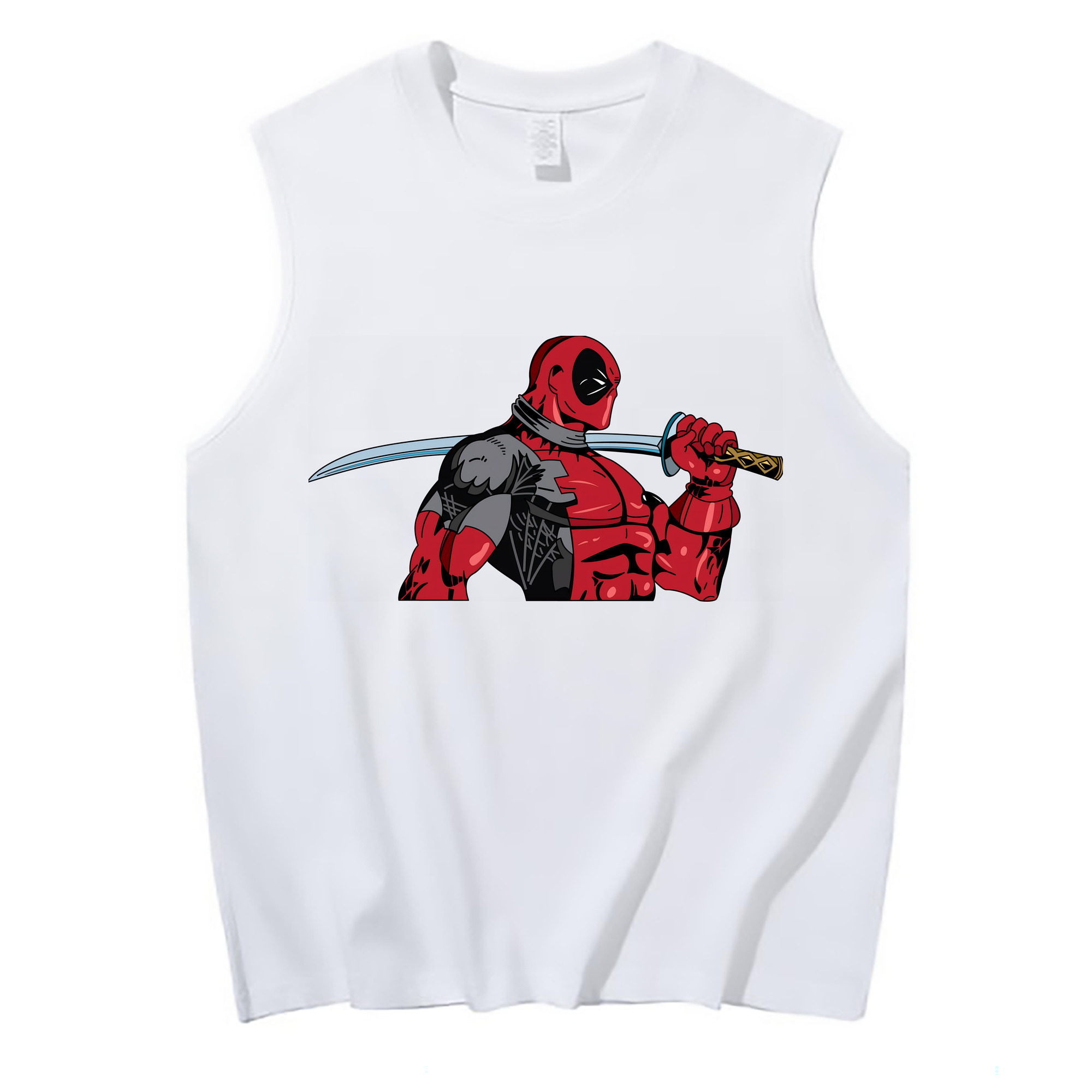 （画像用） Deadpool デッドプール コットン100％タンクトップ（フロントプリント）