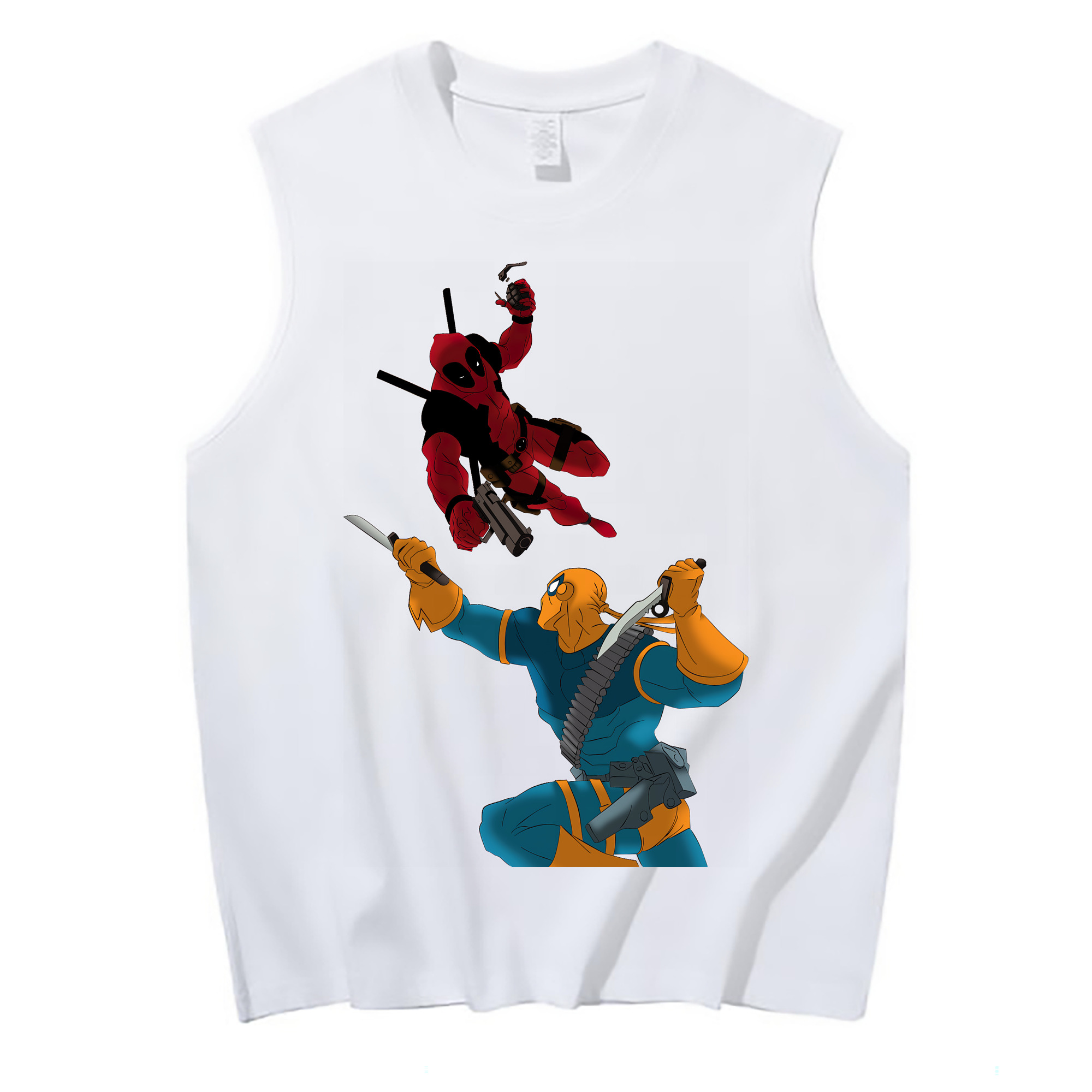 （画像用） Deadpool デッドプール コットン100％タンクトップ（フロントプリント）