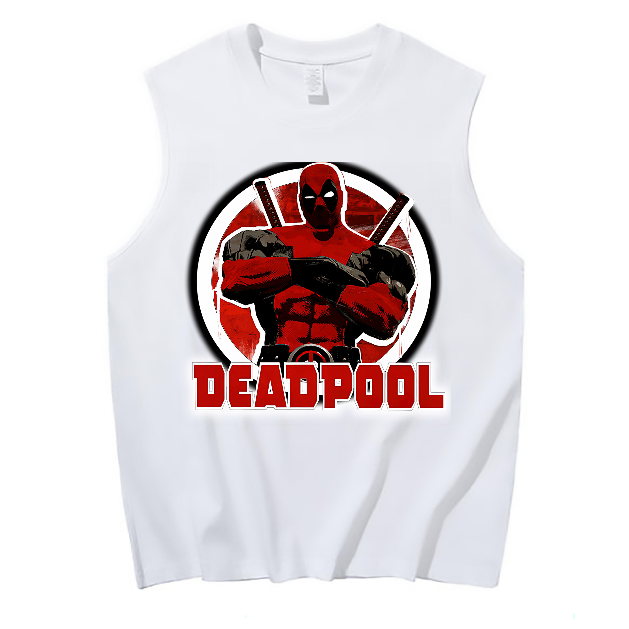 （画像用） Deadpool デッドプール コットン100％タンクトップ（フロントプリント）